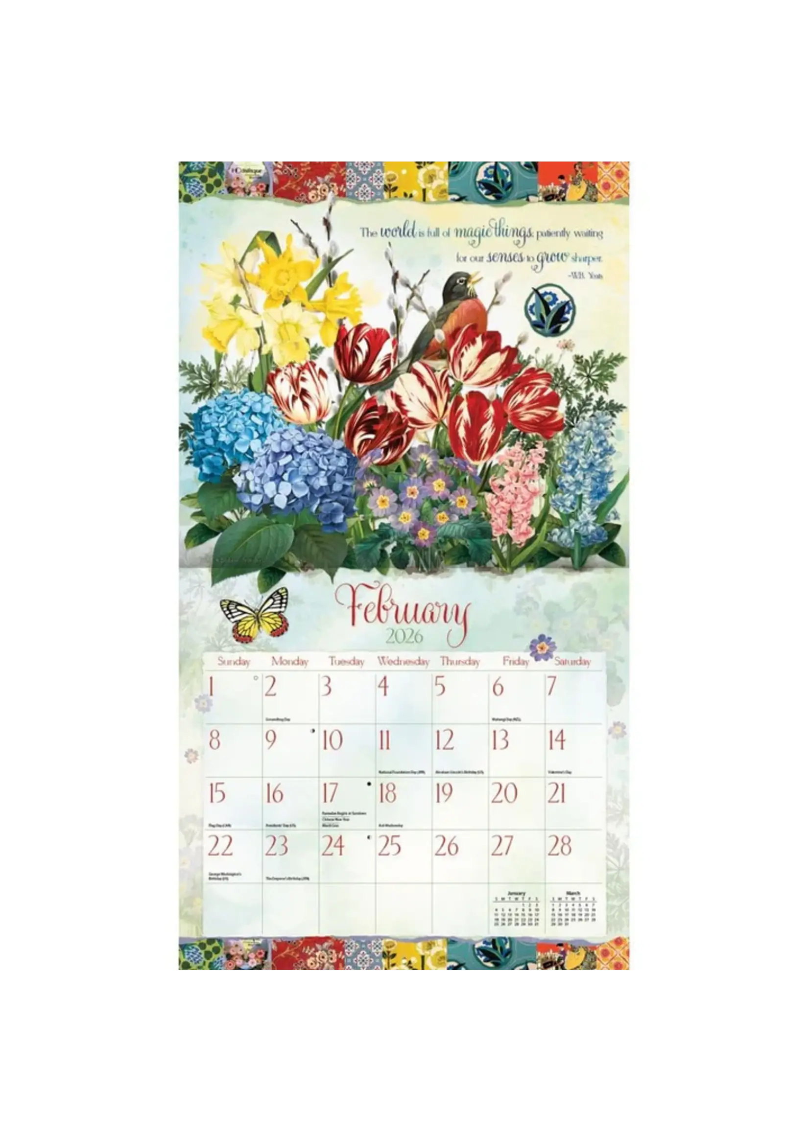 Garden Botanicals Lang Calendar 2026