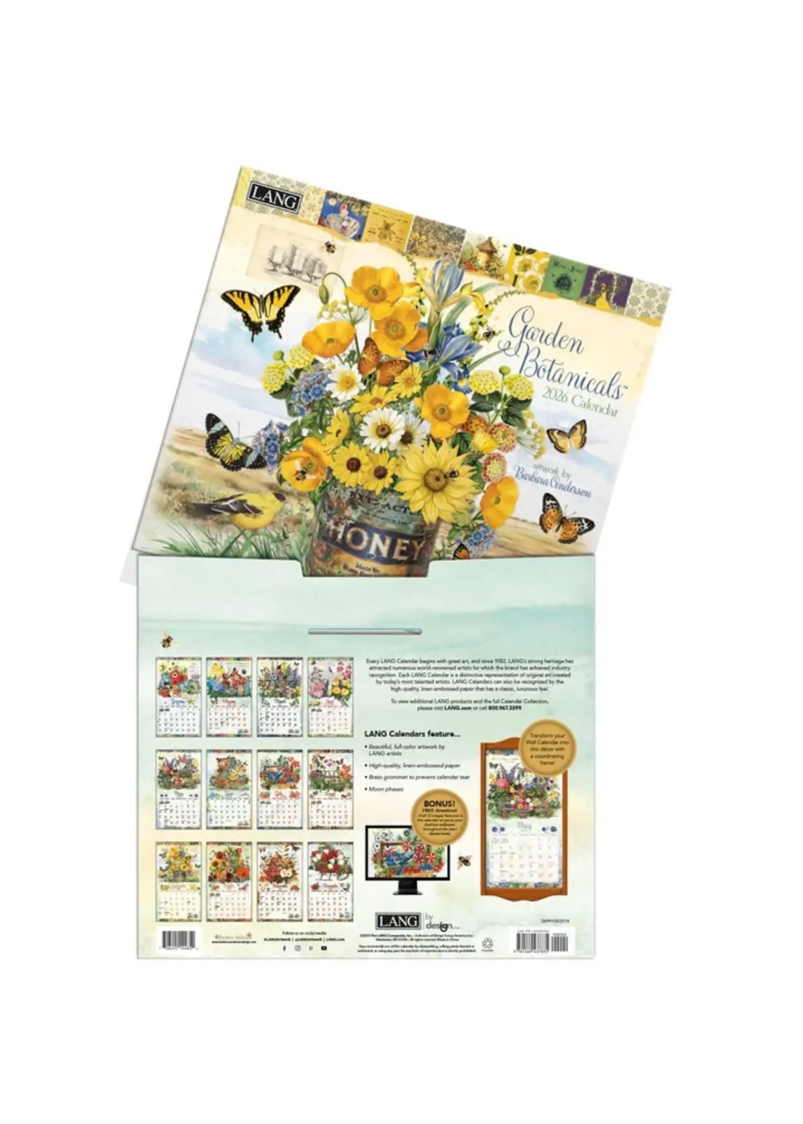 Garden Botanicals Lang Calendar 2026