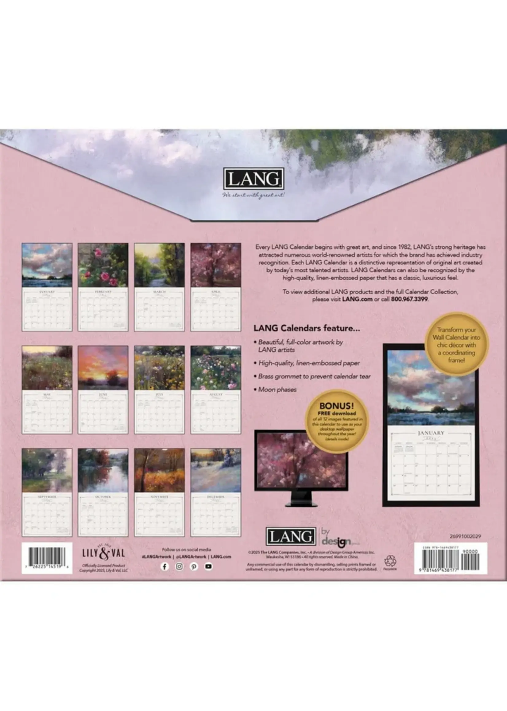 Soft Escapes Lang Calendar 2026