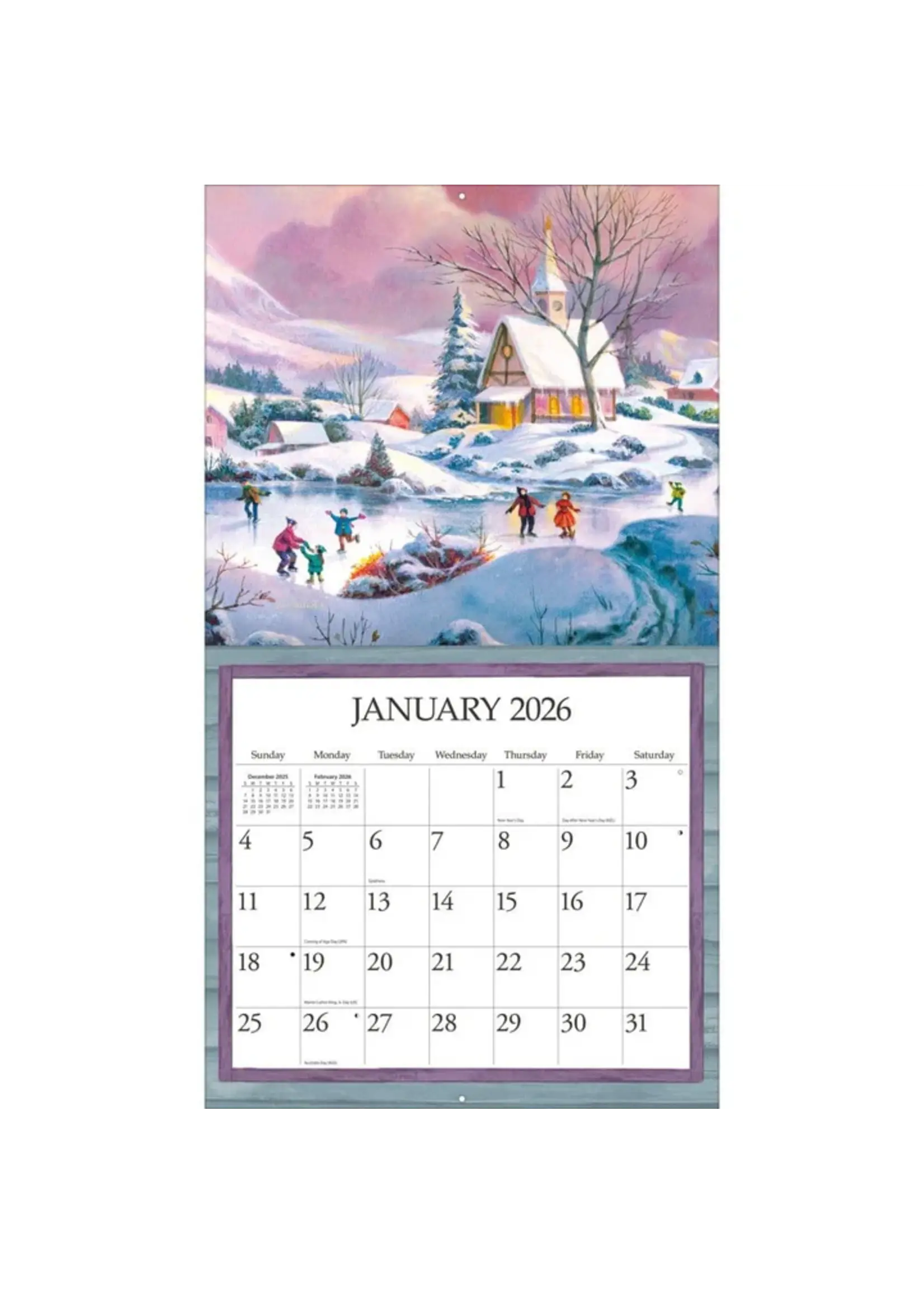Lang Simple Country Lang Calendar 2026