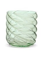 Swirl Votive dark green