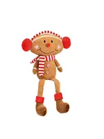 Randkruk peperkoekfiguur van bruin textiel (B/H/D) 18x55x10cm