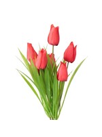 Artificial bouquet , Tulip, Indoor,  red