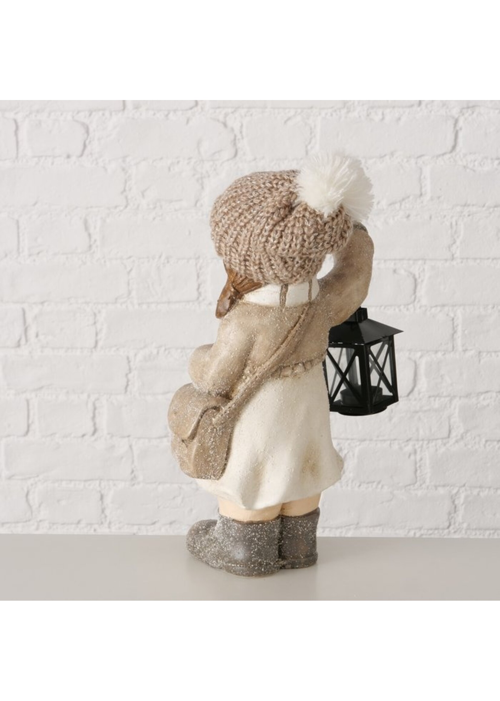 Figurine Charlie, With tealight holder, Girl, H 38,00 cm,