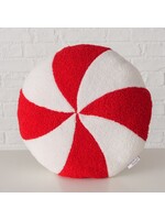 Pillow Bonby, Round Red, White