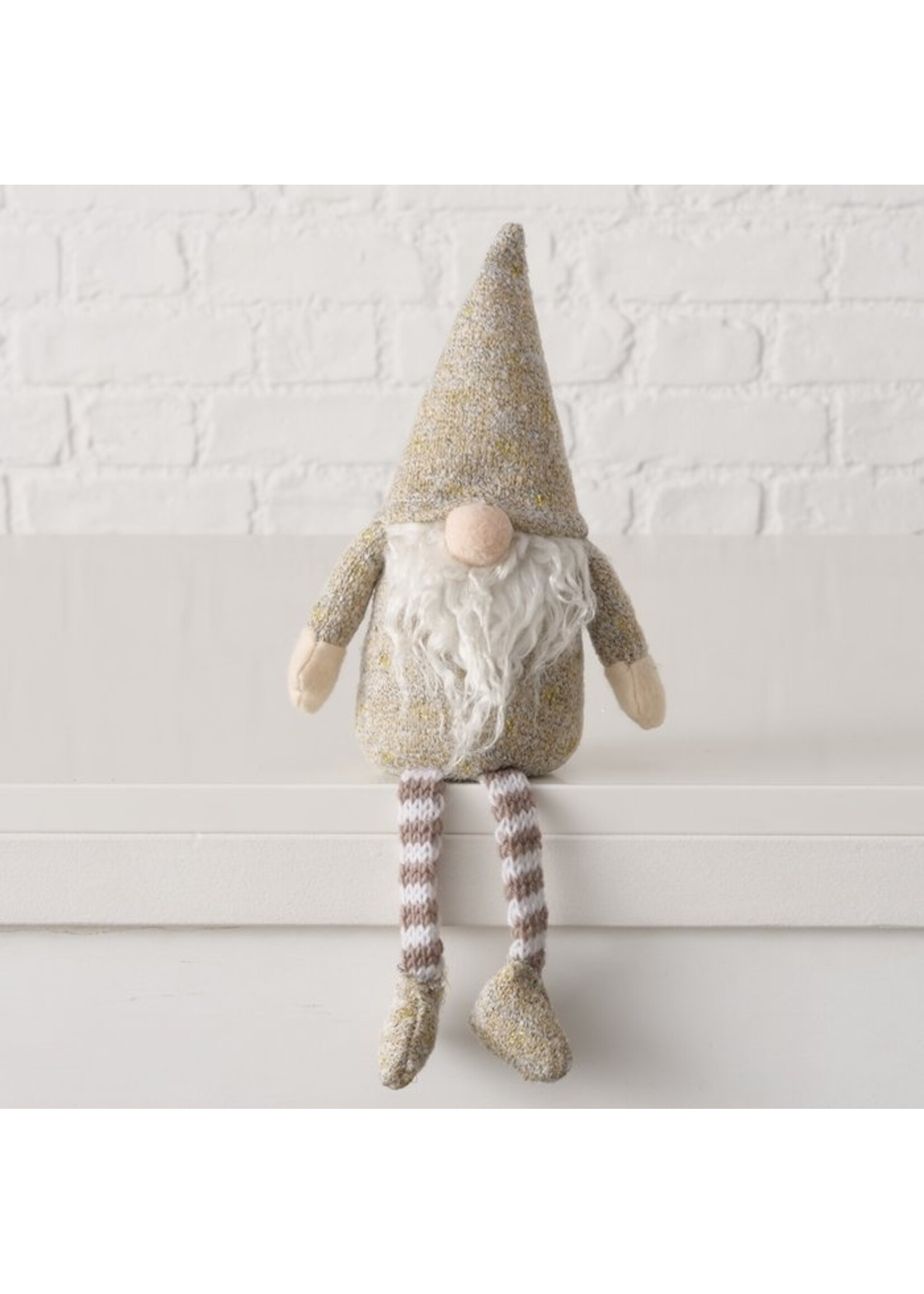 Shelf sitter Jari, Gnome, H 33,00 cm, Sand