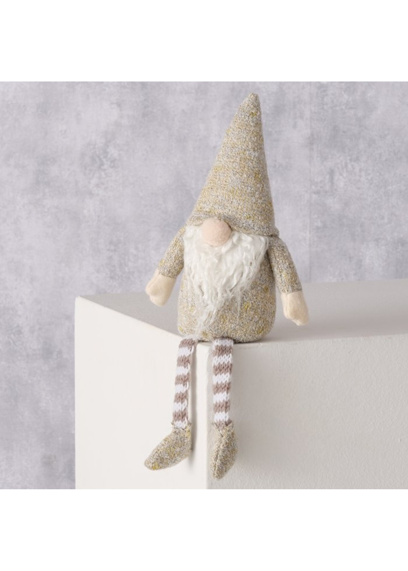 Shelf sitter Jari, Gnome, H 33,00 cm, Sand