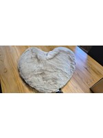Riviera Maison Heather Alba Heart FauxFur Box Pillow