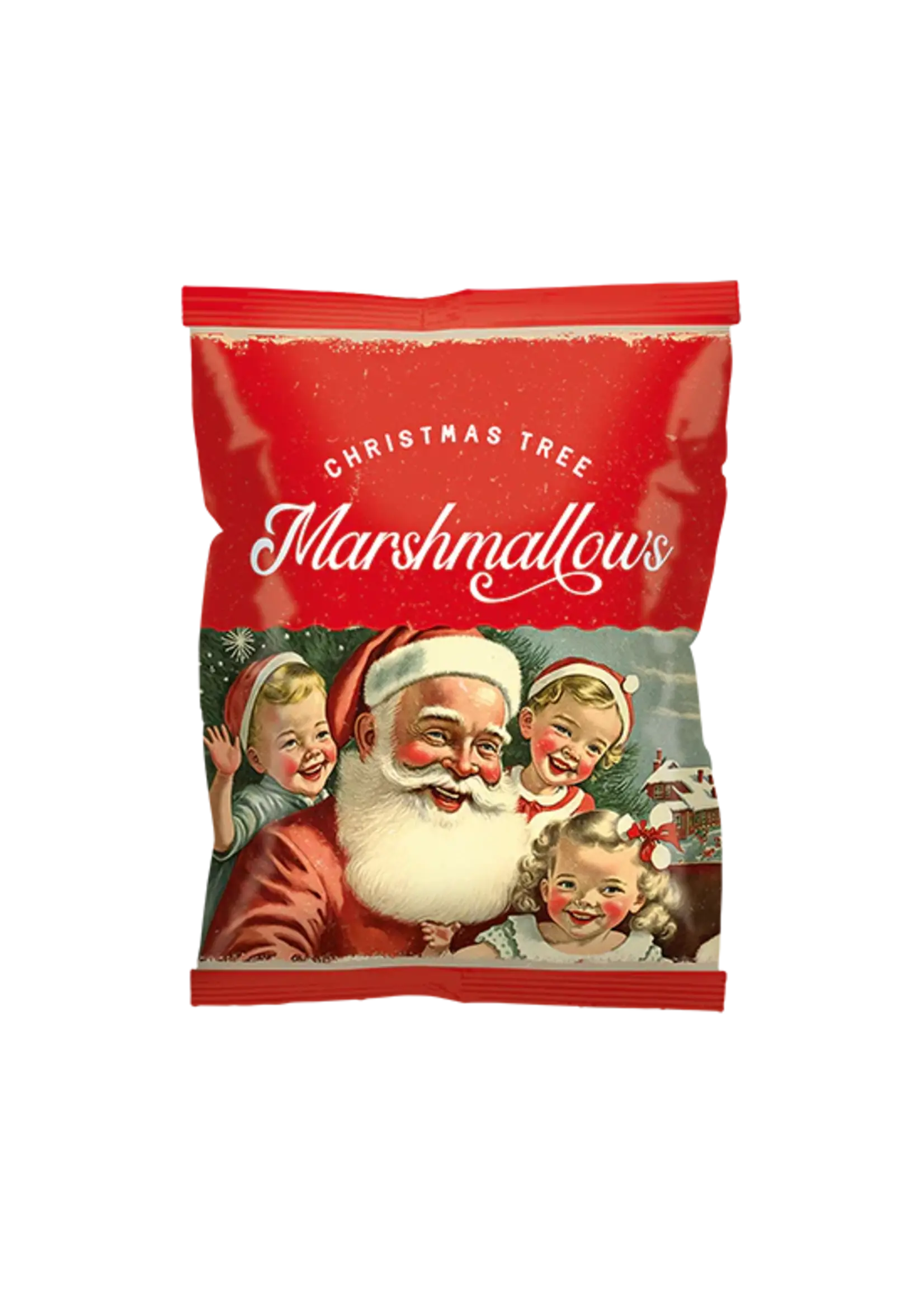 Vintage Christmas Marshmallow boompjes