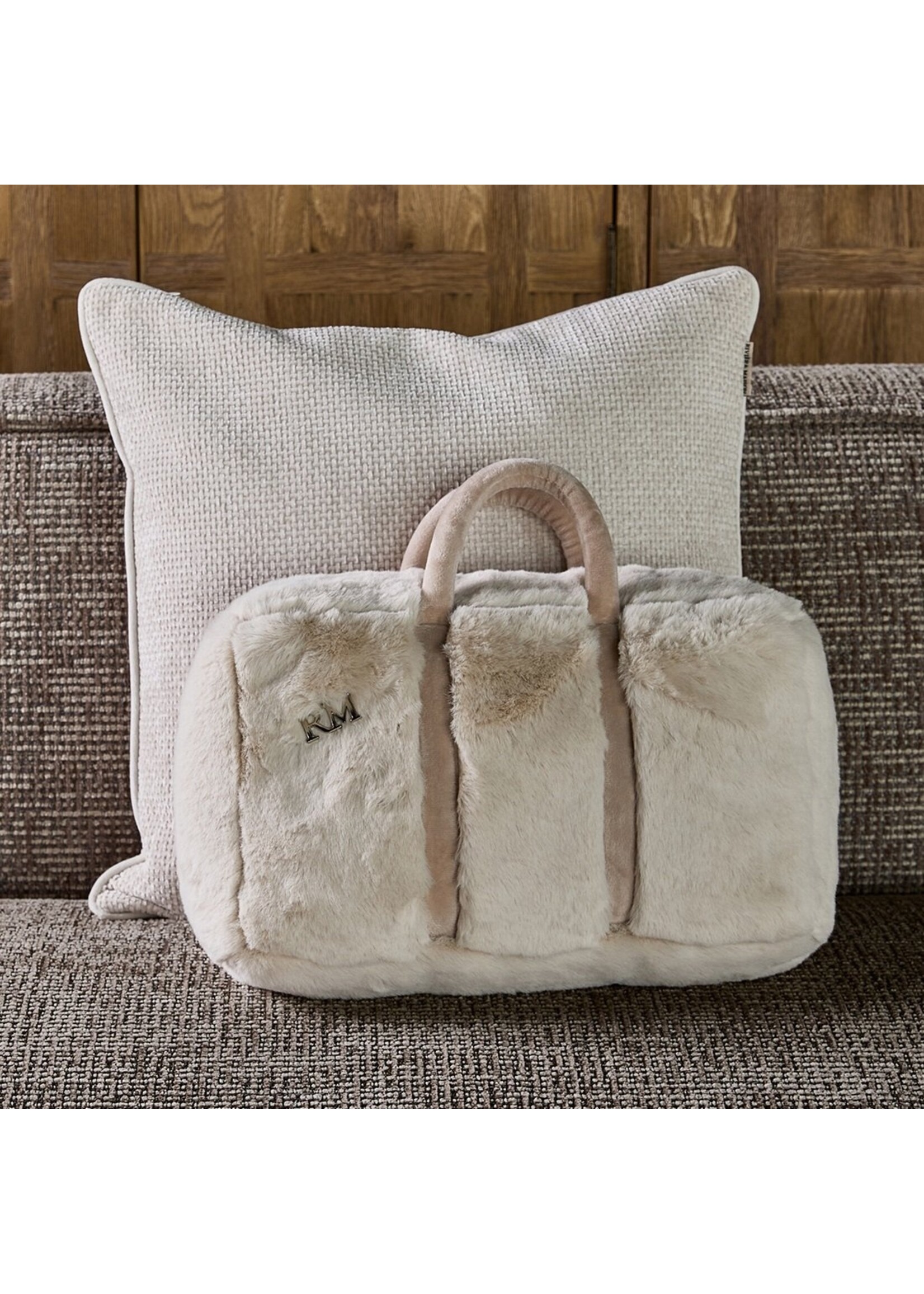 Riviera Maison RM Handbag Faux Fur Box Pillow