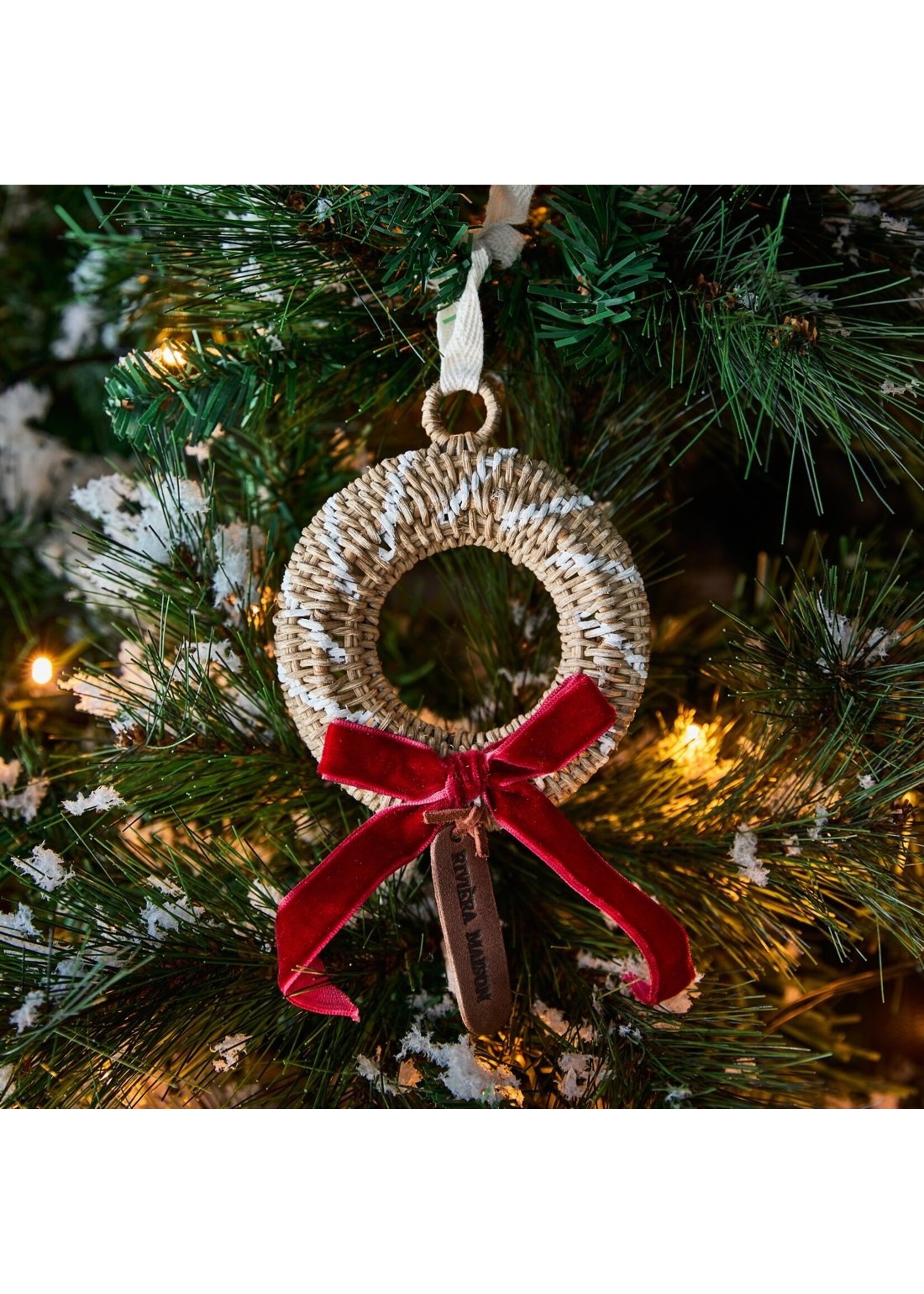 Riviera Maison RusticRattanChristmasWreathOrnament