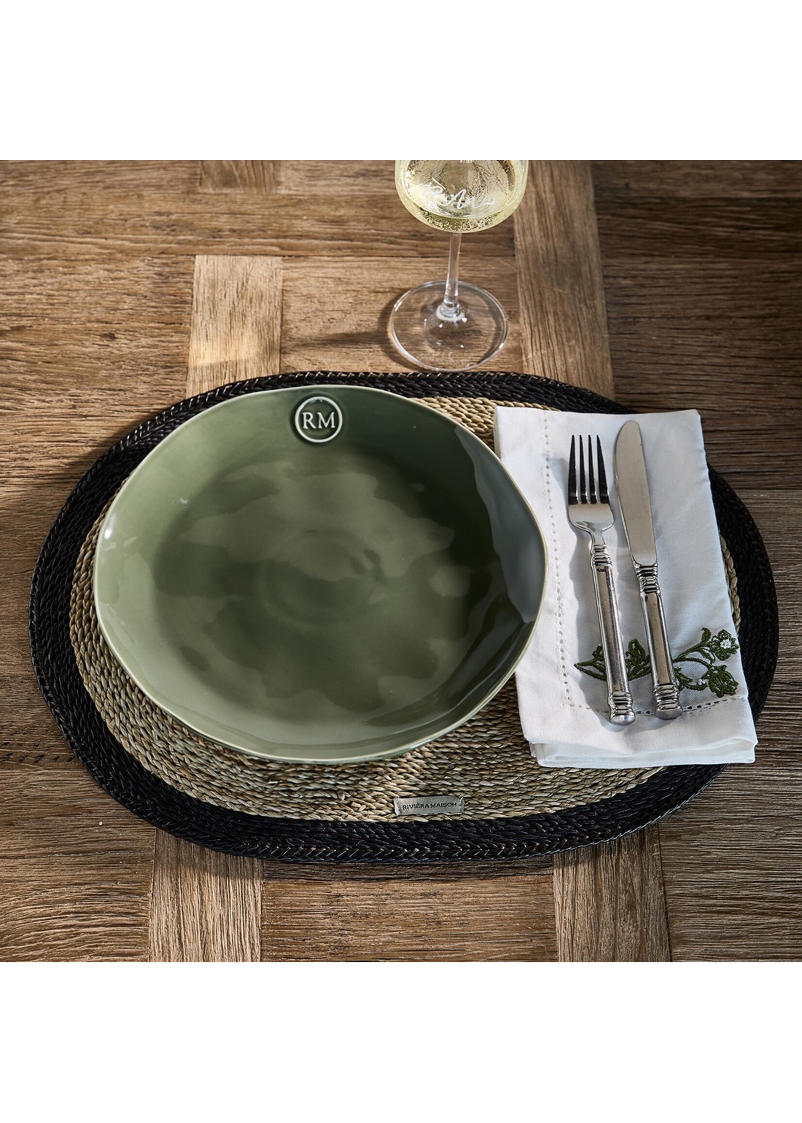 Riviera Maison Portofino Dinner Plate green