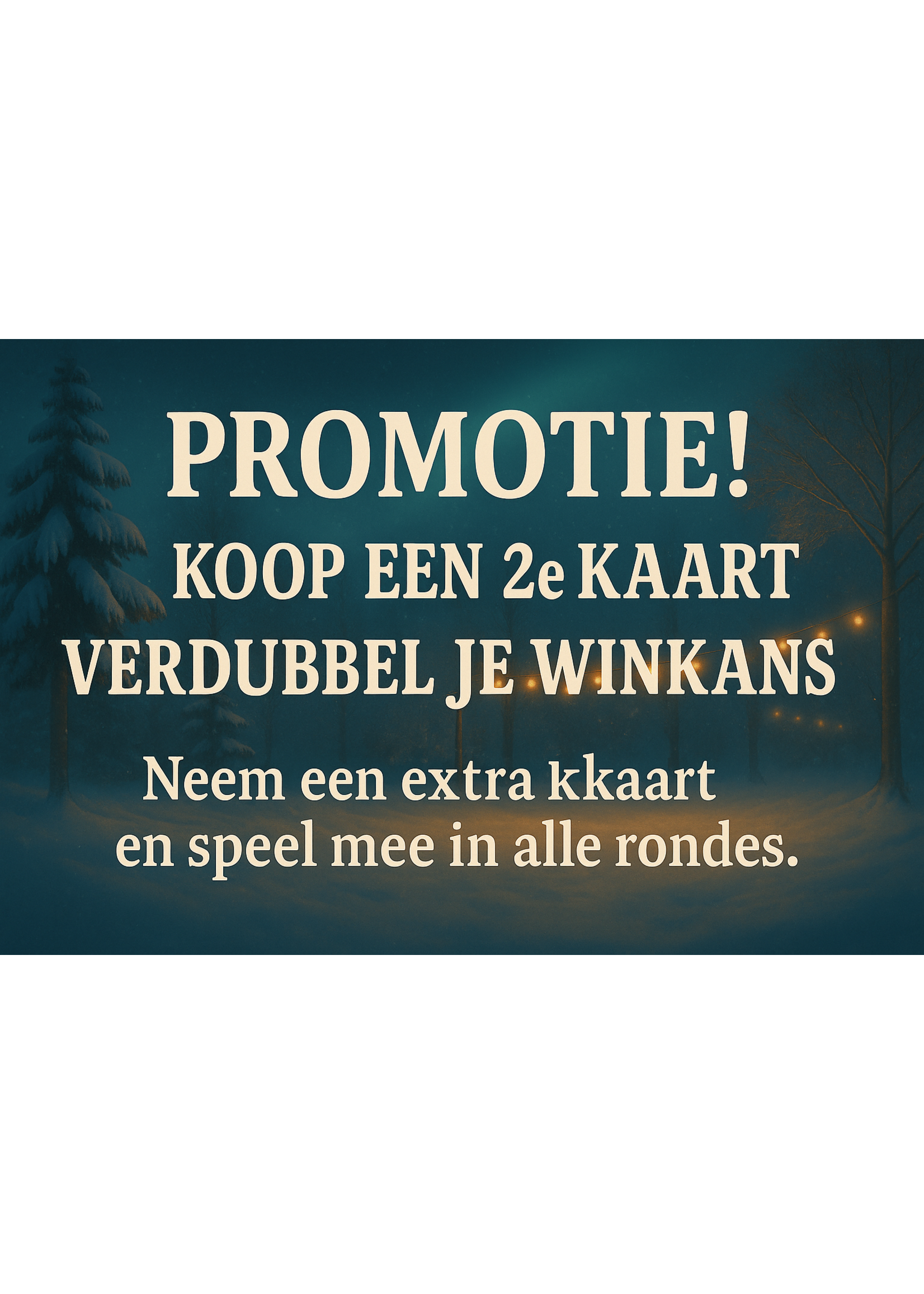 Extra Bingokaart  23 November