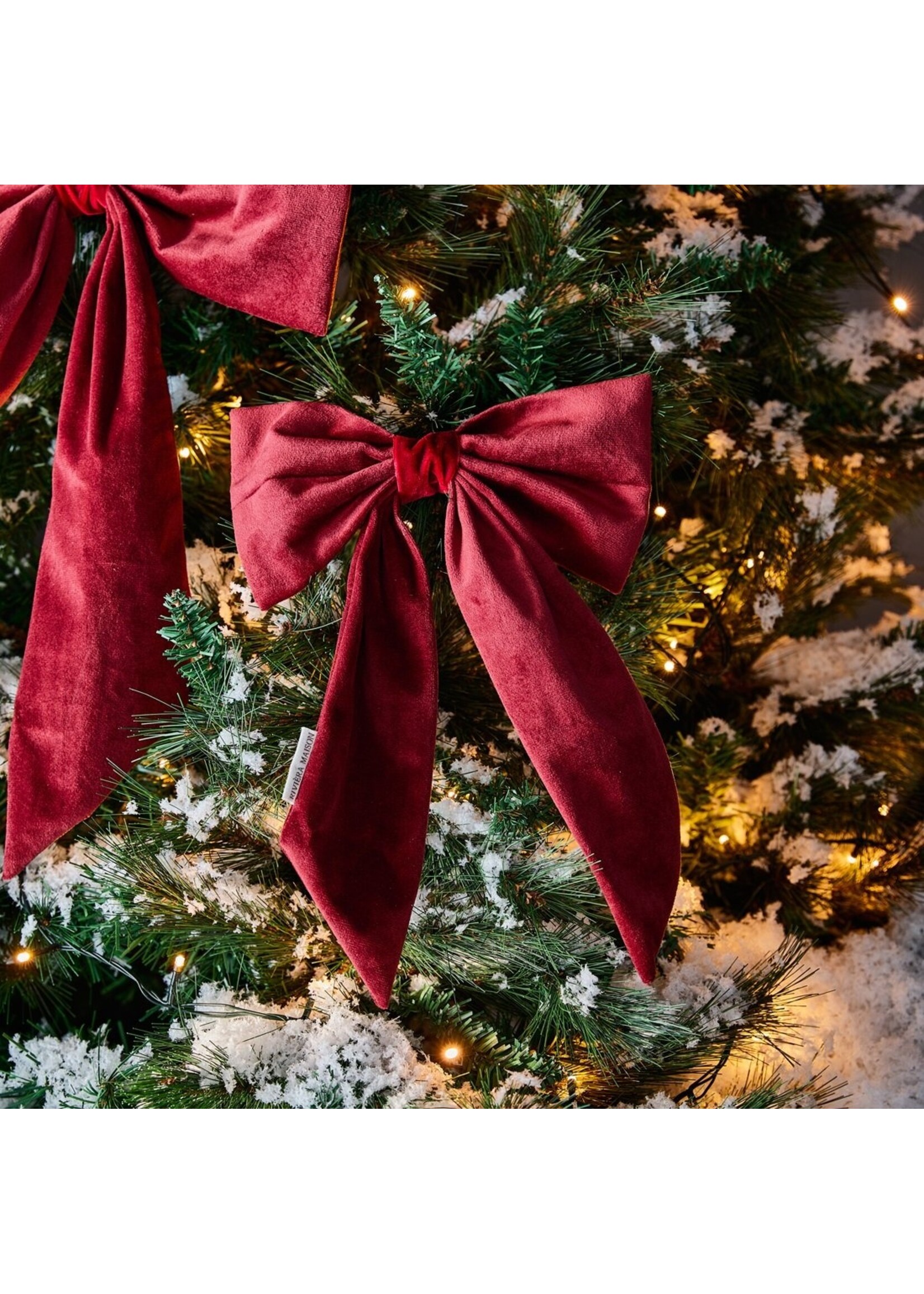 Velvet BowChristmasTreeDecoration S