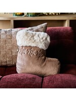 ChristmasStocking FauxFur BoxPillow