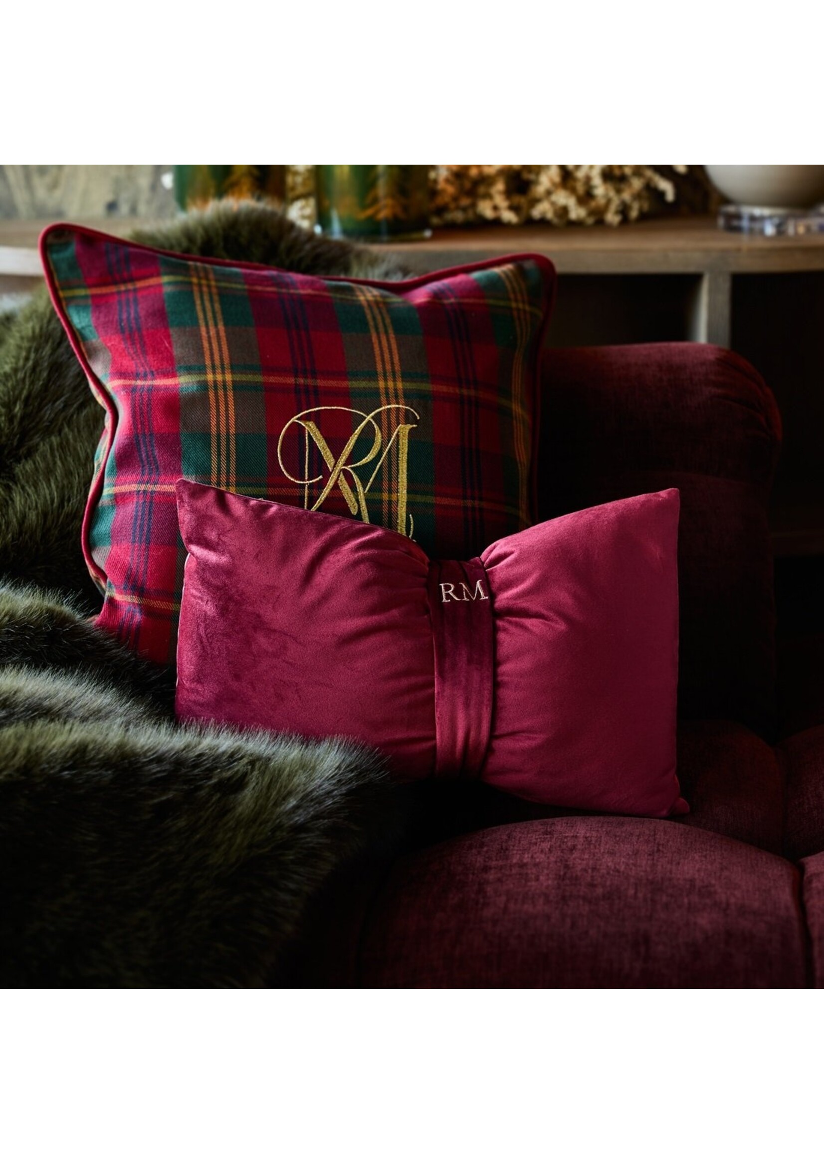 Riviera Maison RM Festive Bow Box Pillow