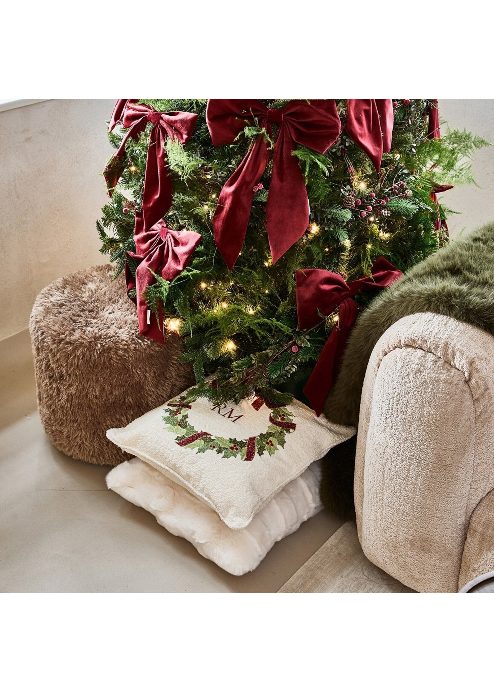 Riviera Maison Velvet BowChristmasTreeDecoration L