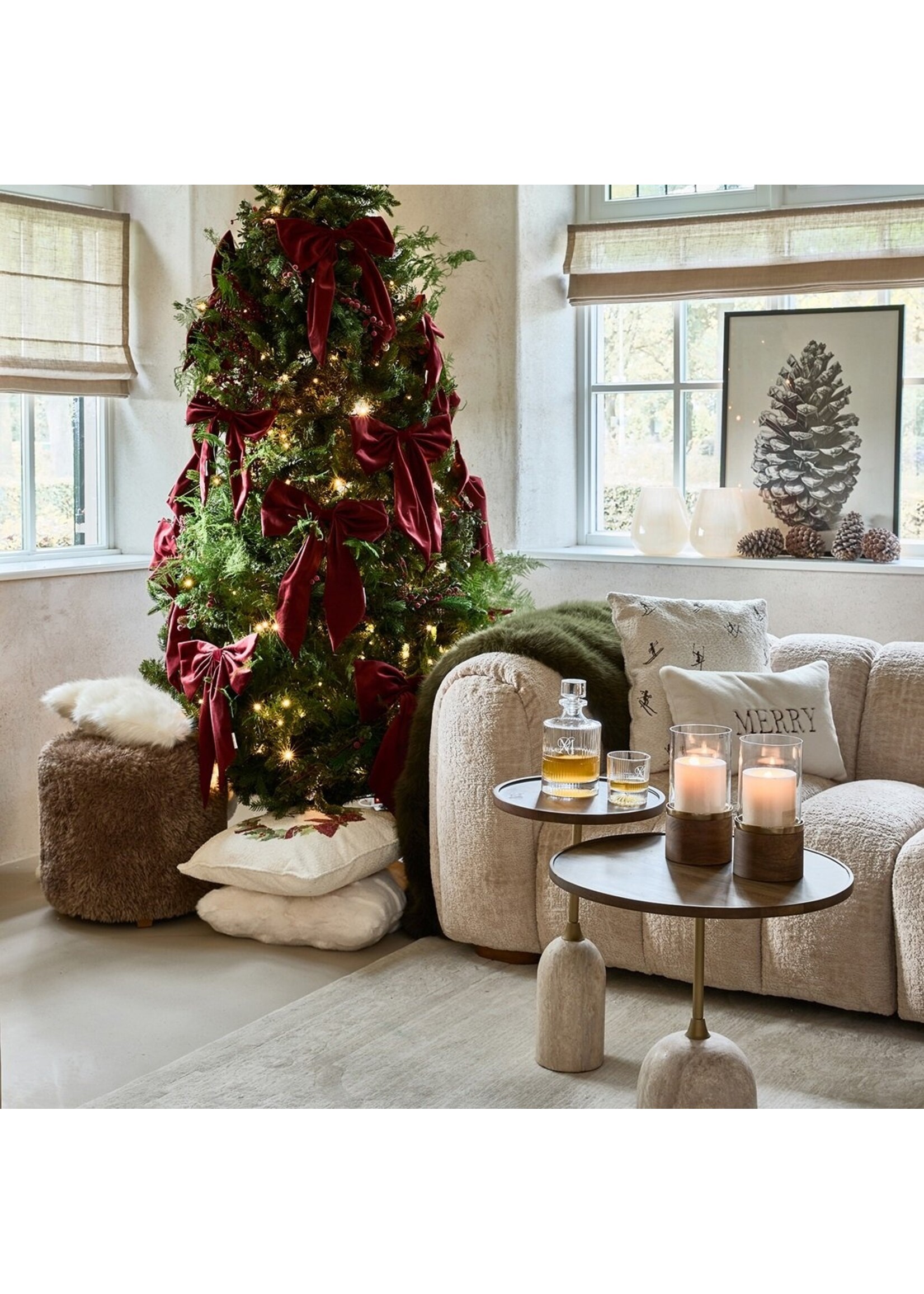 Riviera Maison Velvet BowChristmasTreeDecoration L