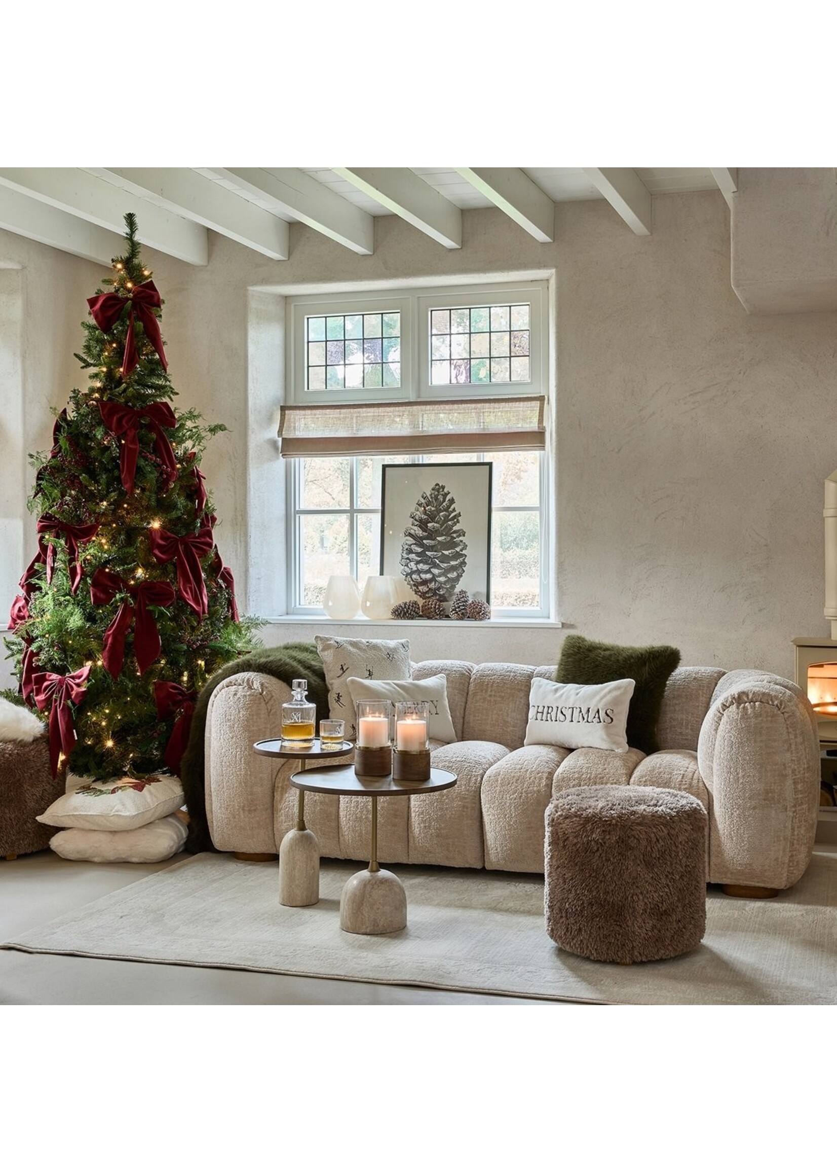 Velvet BowChristmasTreeDecoration S