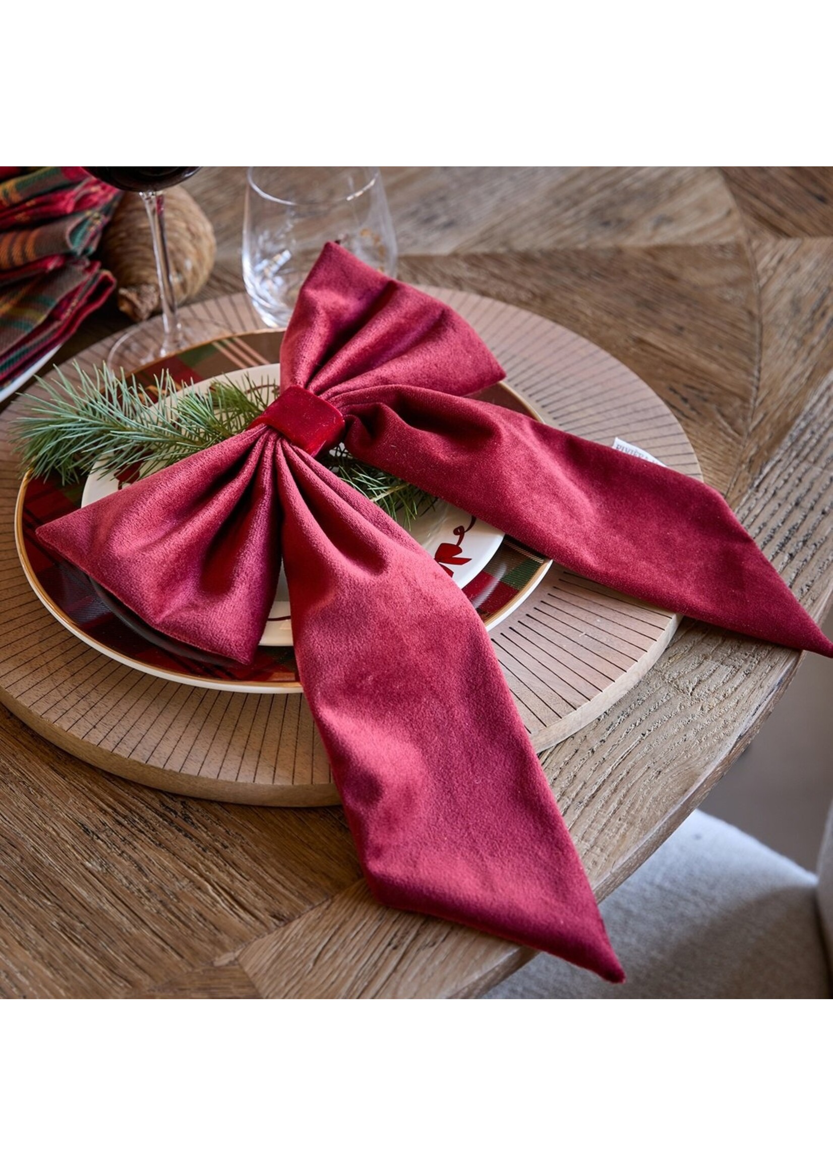 Velvet BowChristmasTreeDecoration S