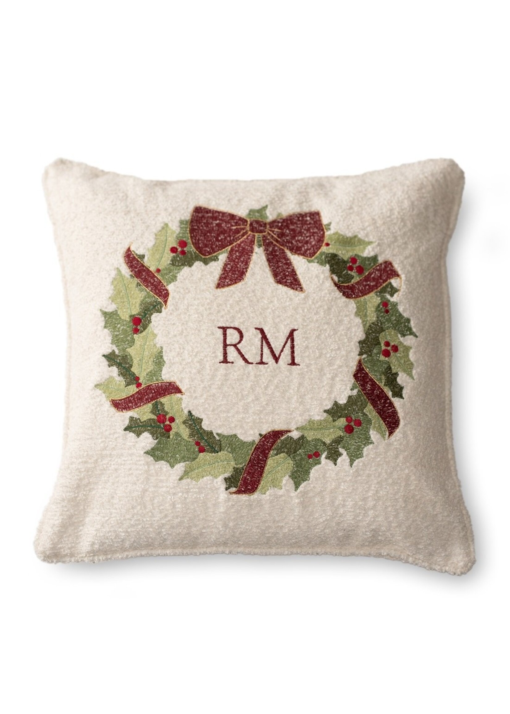 Christmas Wreath Pillow Cover