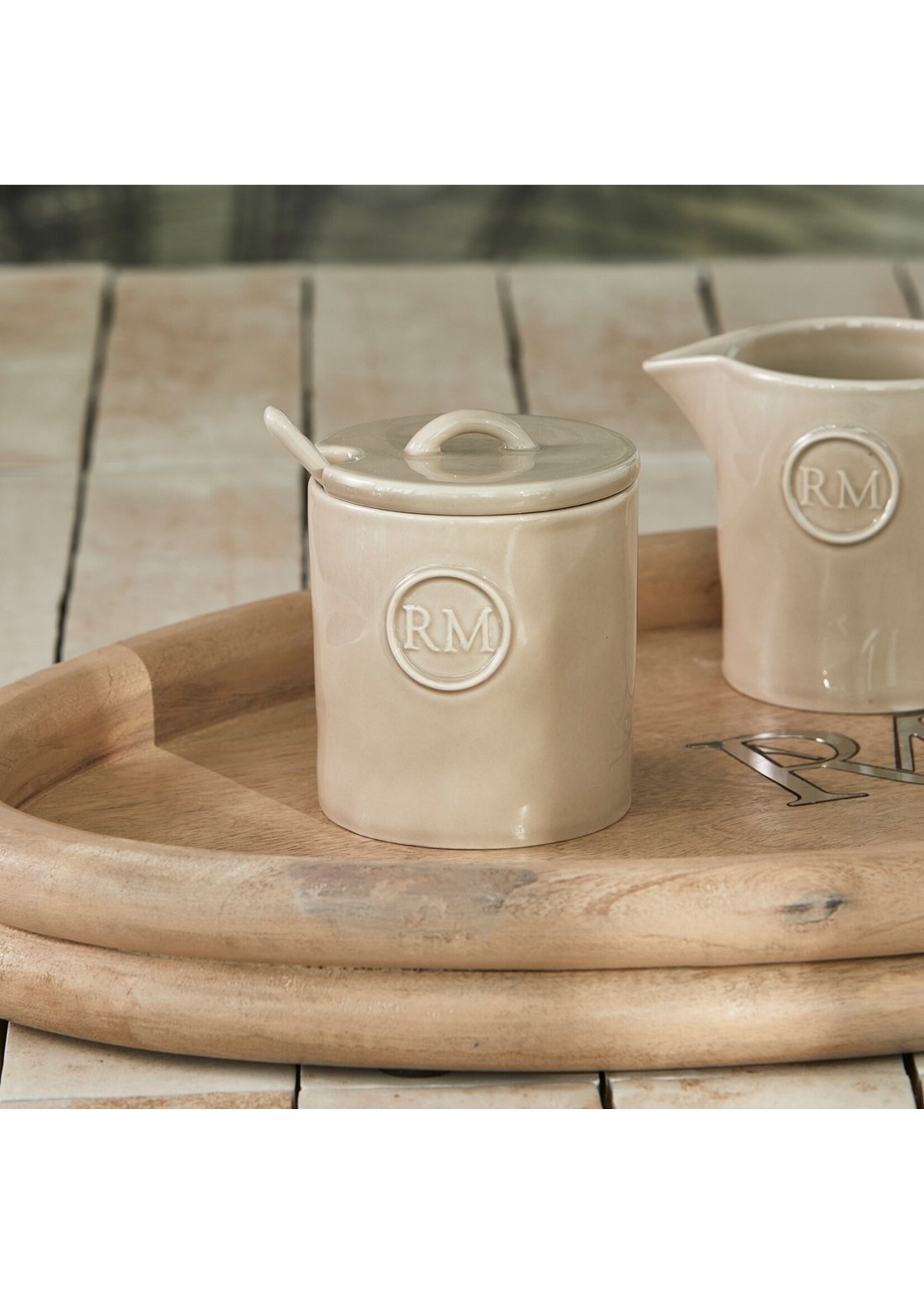 Riviera Maison Portofino Sugar Jar With Spoon Riviera Maison