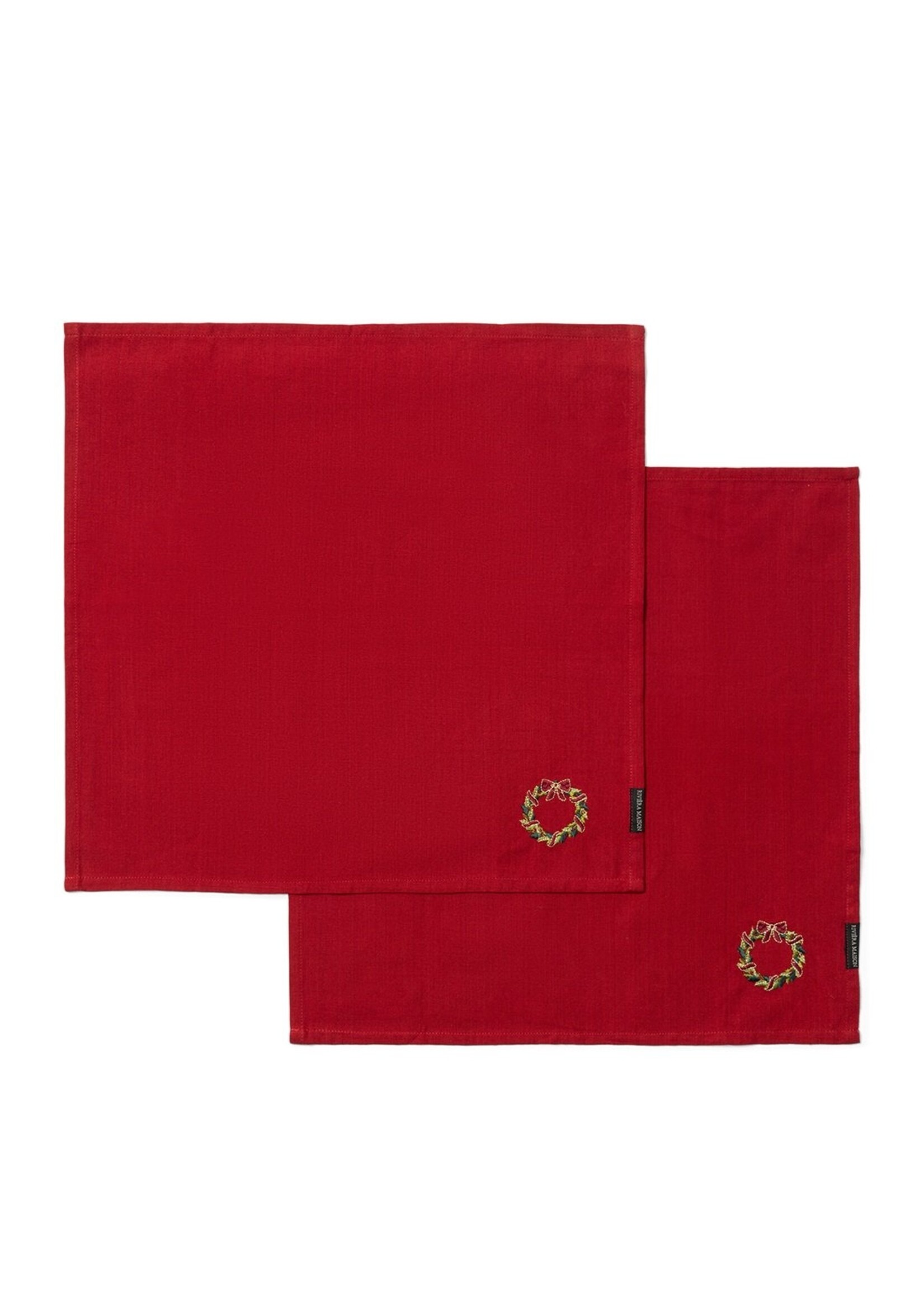 Riviera Maison Christmas Wreath Napkin Set of 2 Riviera Maison