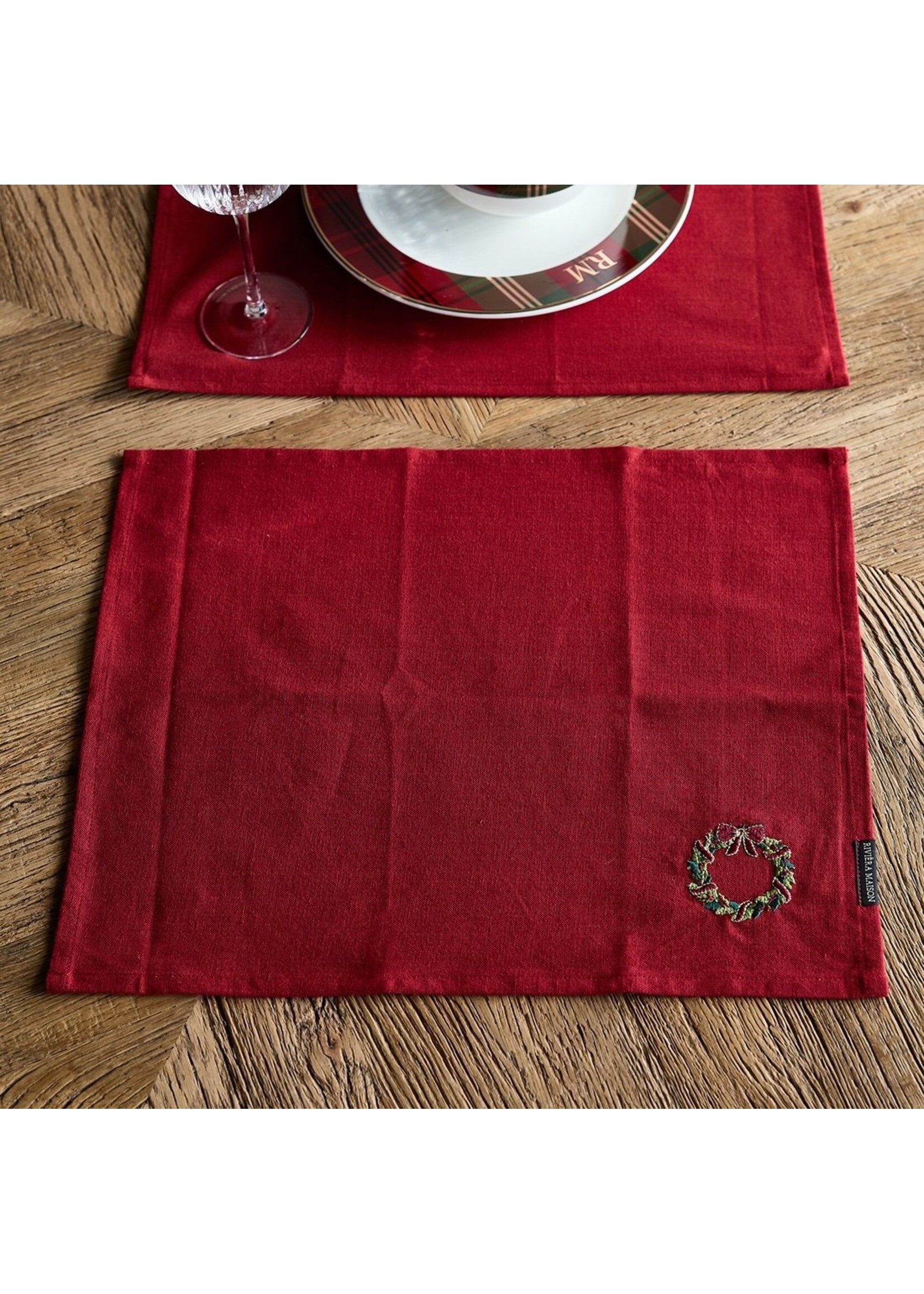 Riviera Maison Christmas Wreath PlacematSetOf2pcs Riviera Maison