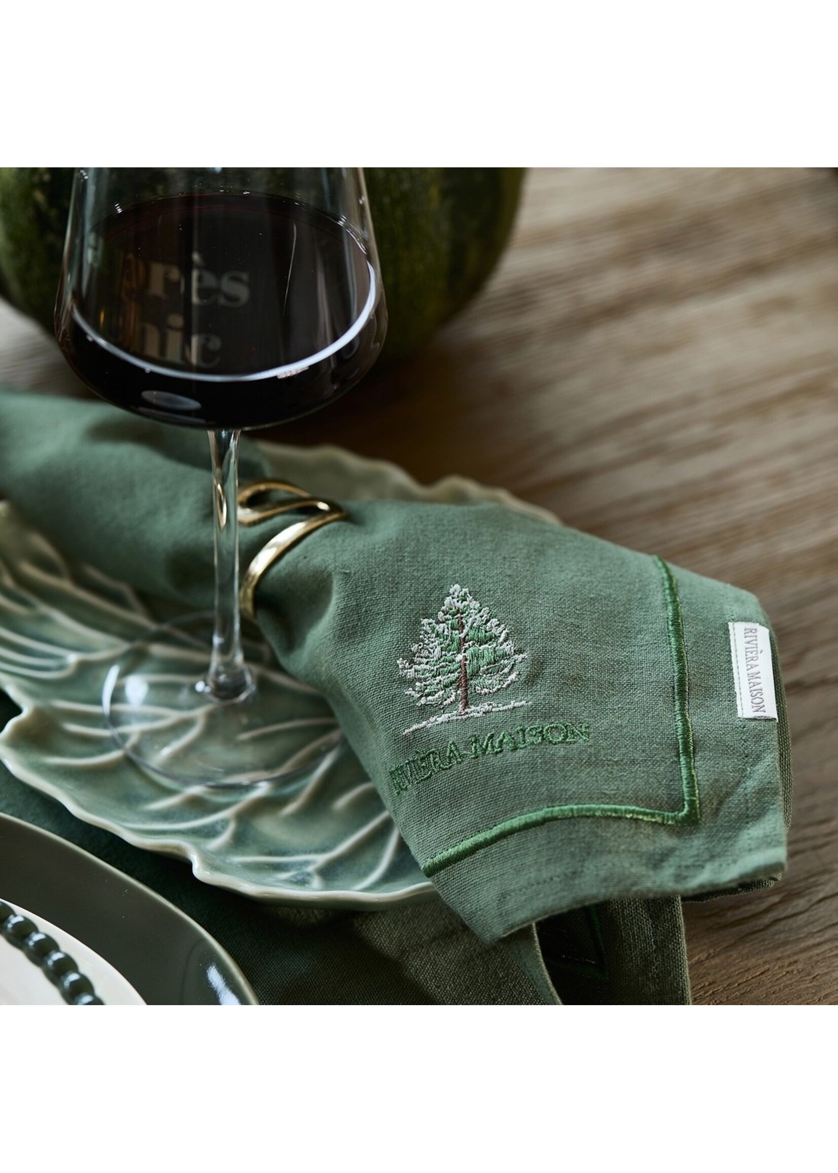 Riviera Maison Woodlands Tree Napkin Set of 2 Riviera Maison