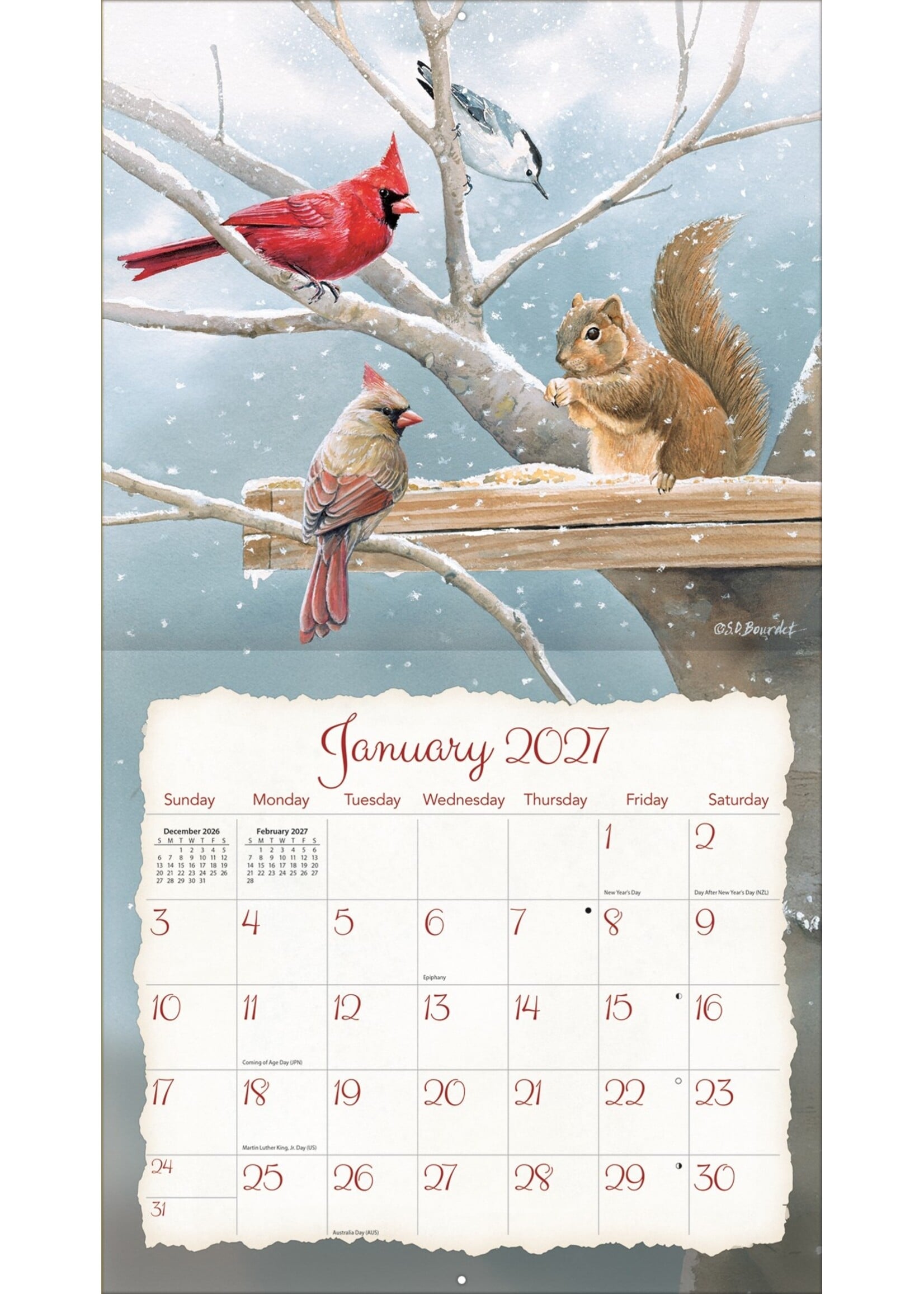 Lang Songbirds  lang Calendar 2027