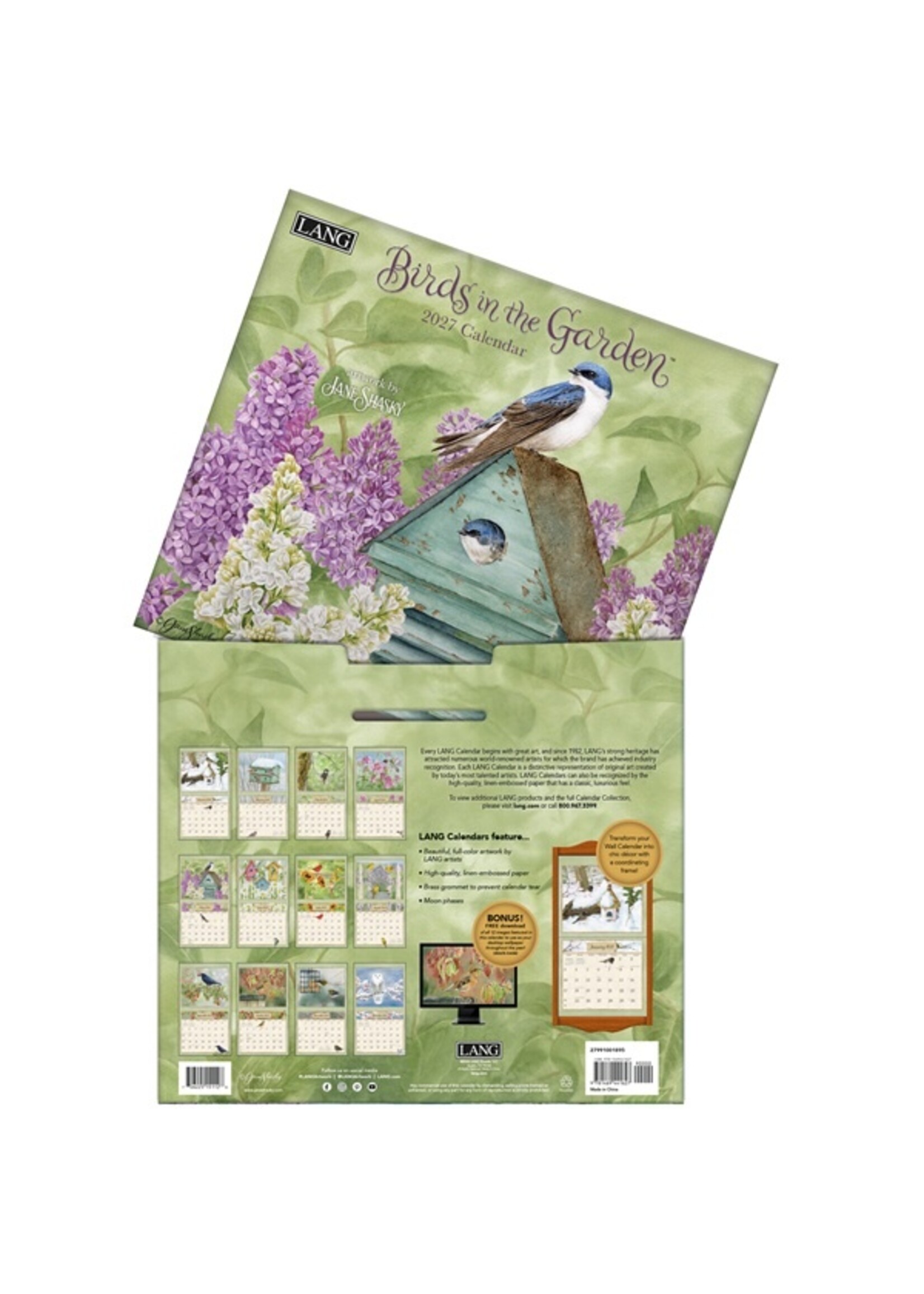 Lang Birds in the Garden Lang Calendar 2027