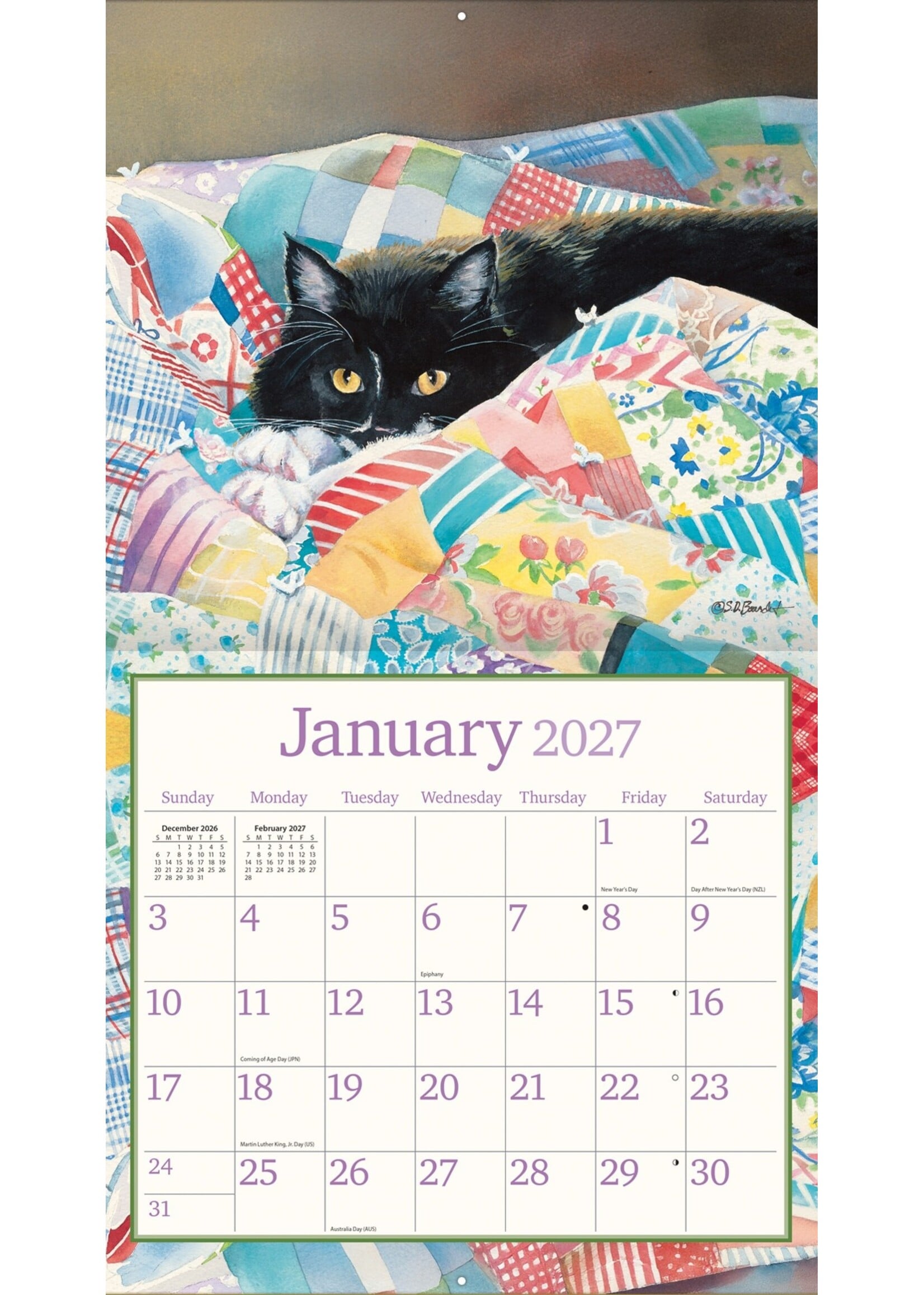 Lang Cats in the country Lang Calendar 2027