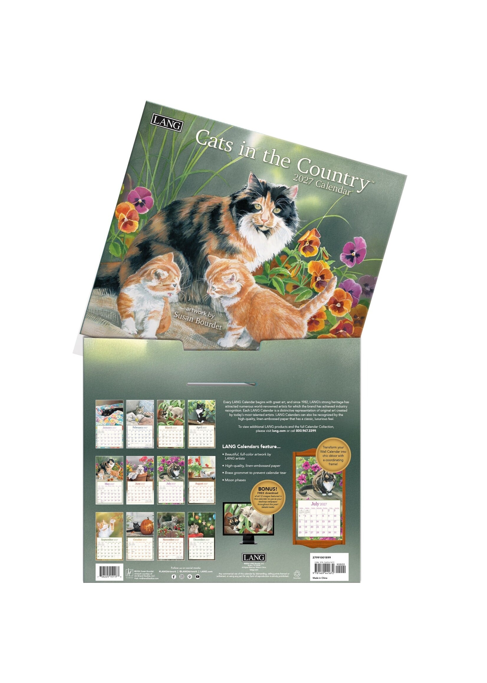 Lang Cats in the country Lang Calendar 2027