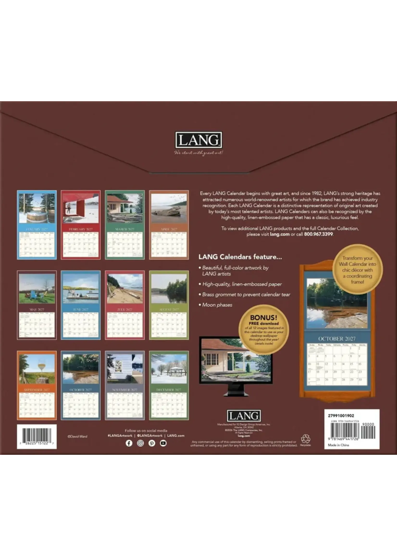 Lang Cottage Country Calendar 2027 Lang