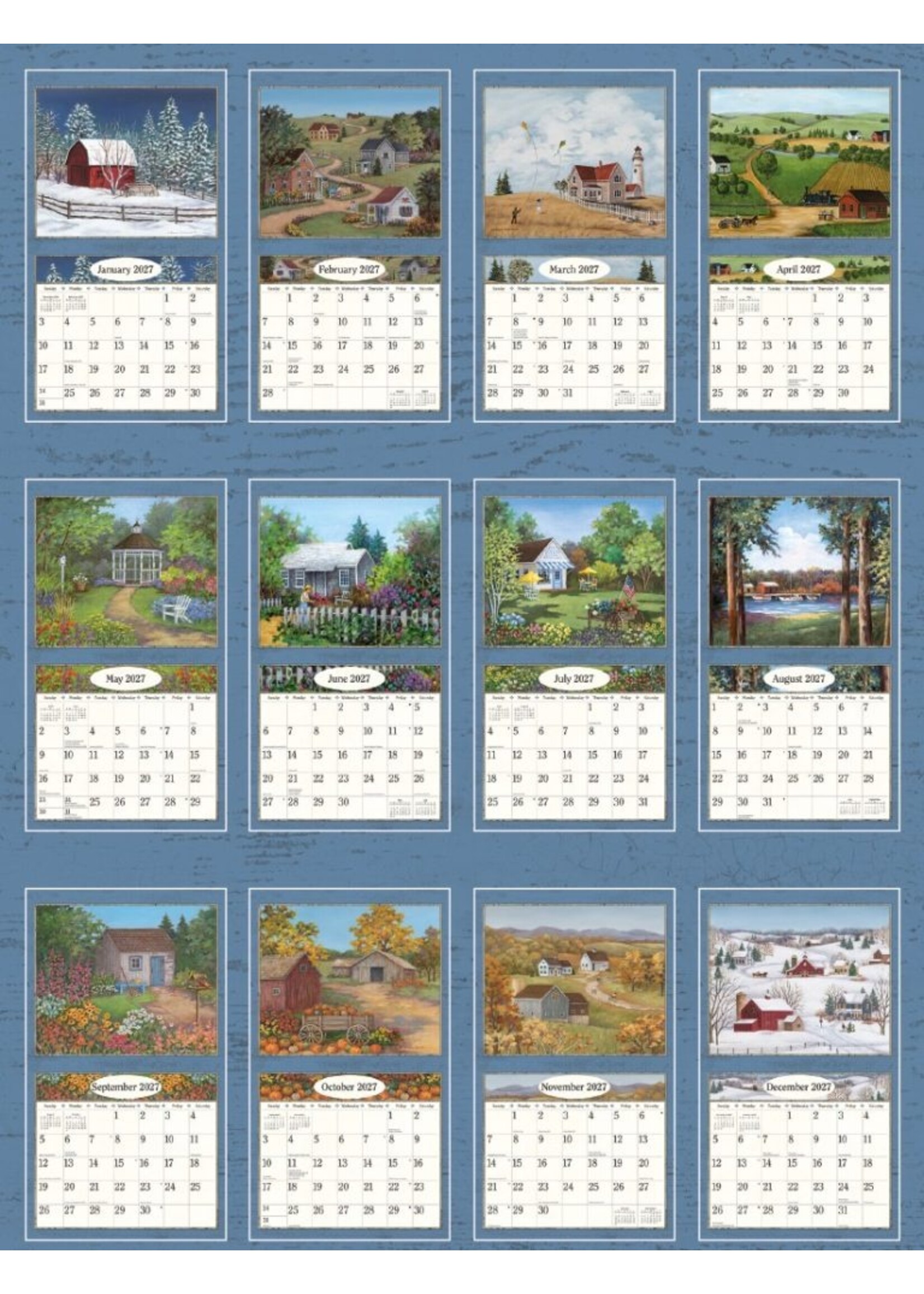 Lang Country living Lang Calendar 2027