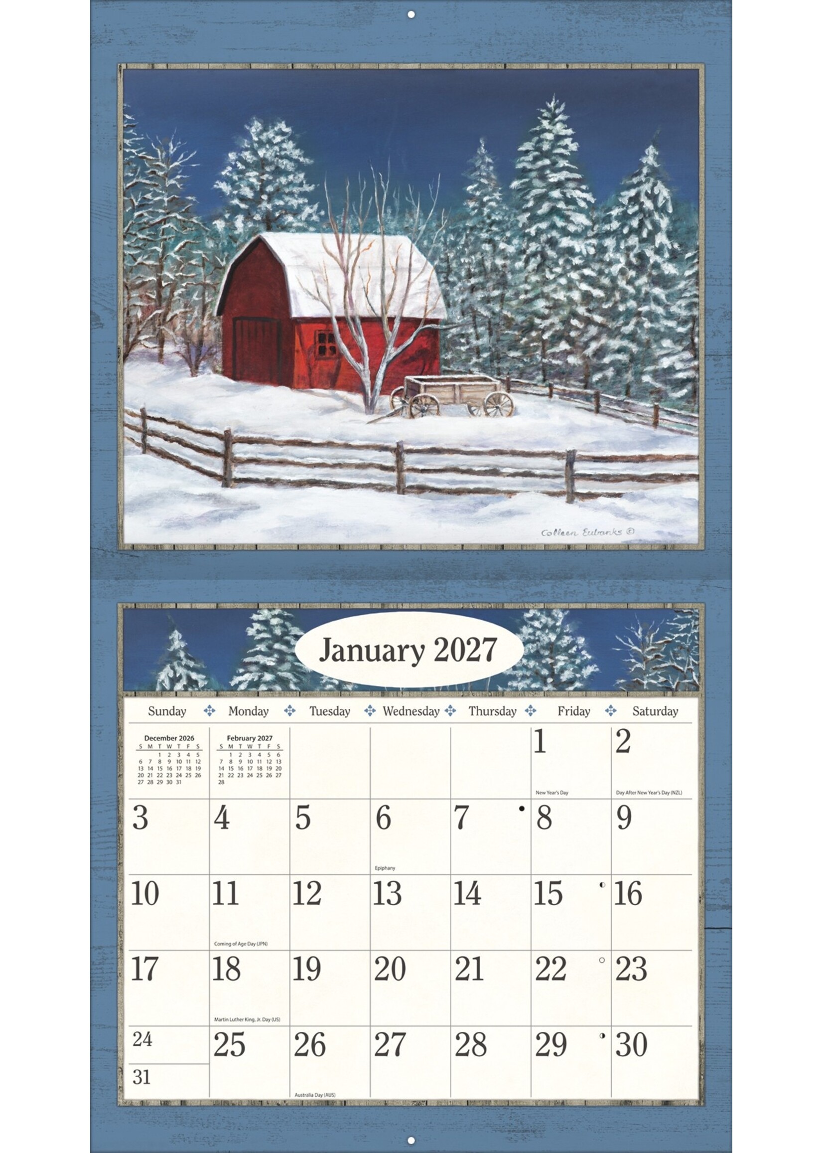 Lang Country living Lang Calendar 2027