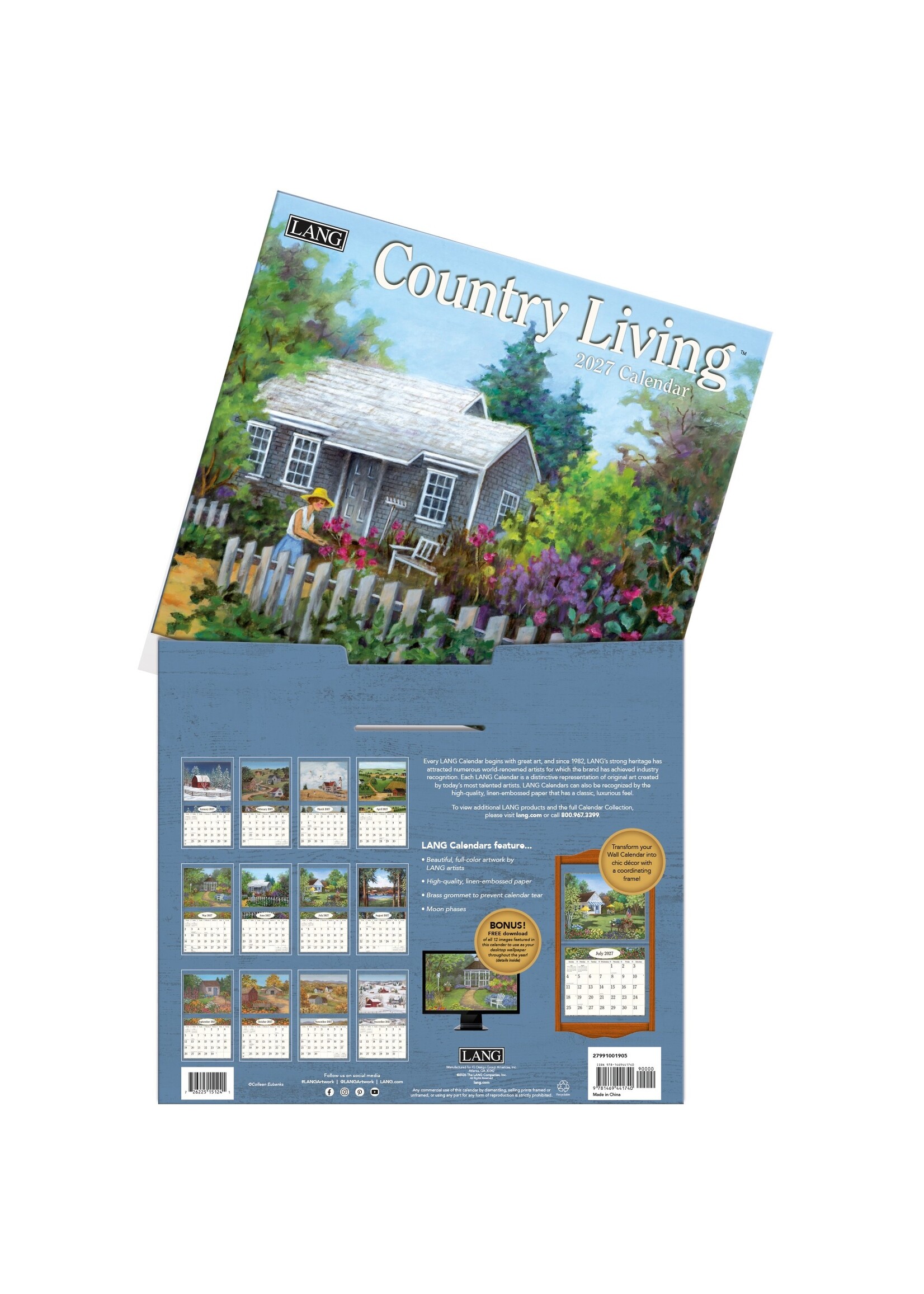 Lang Country living Lang Calendar 2027