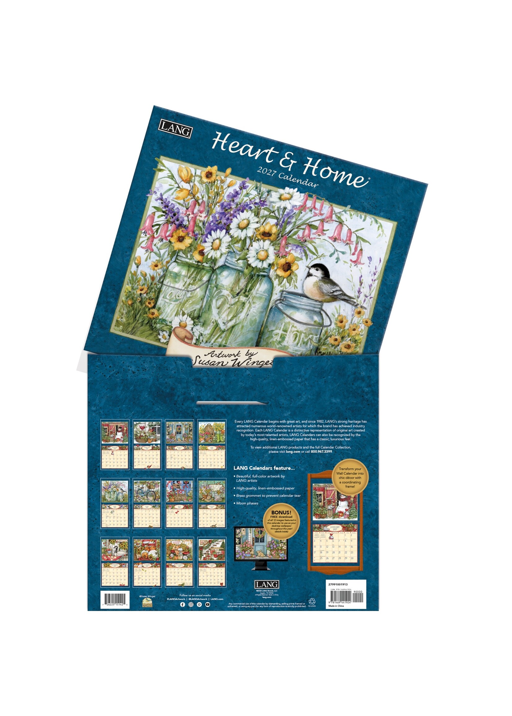 Lang Heart & home Lang Calendar 2027