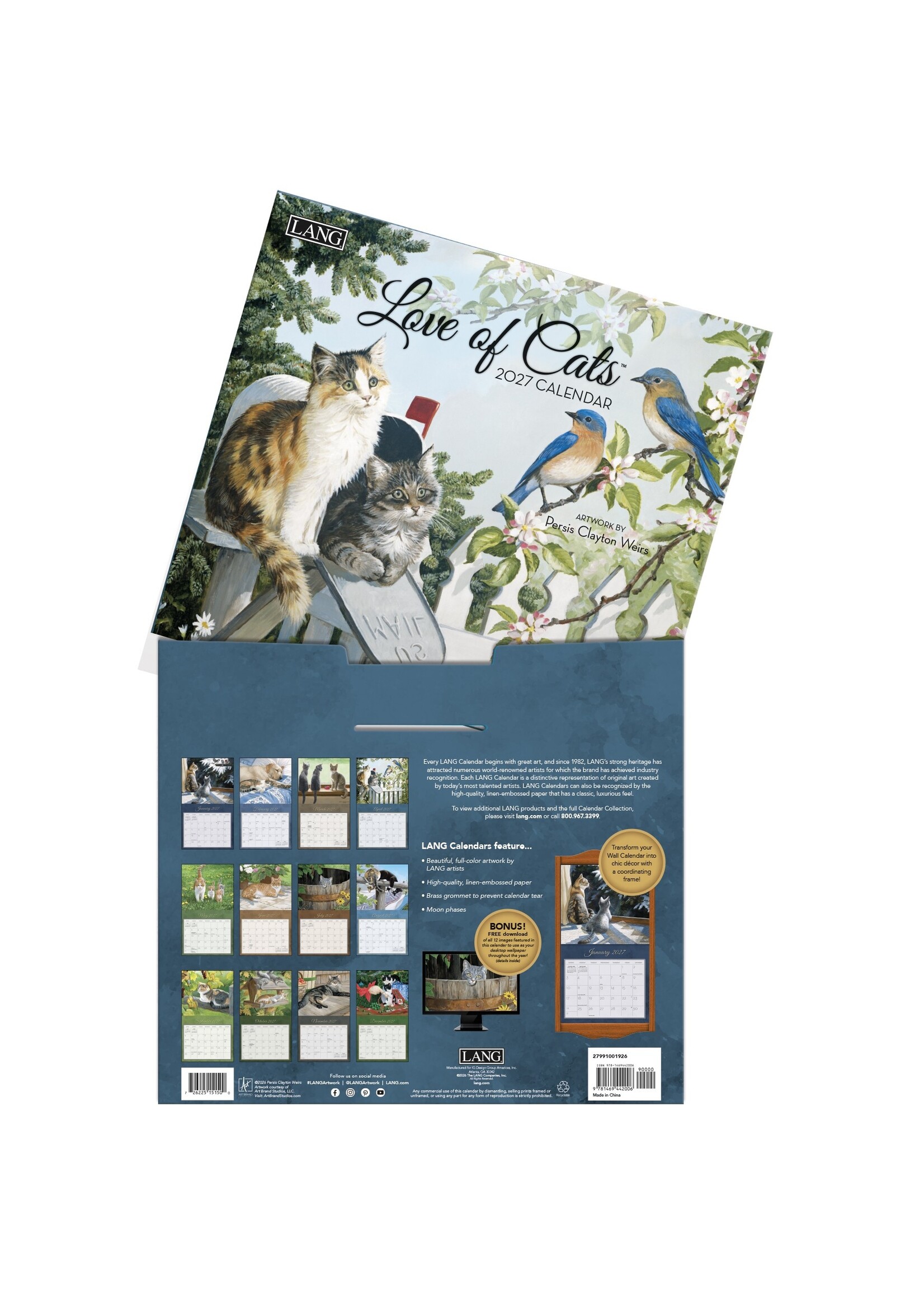 Lang Love of Cats Lang Calendar 2027