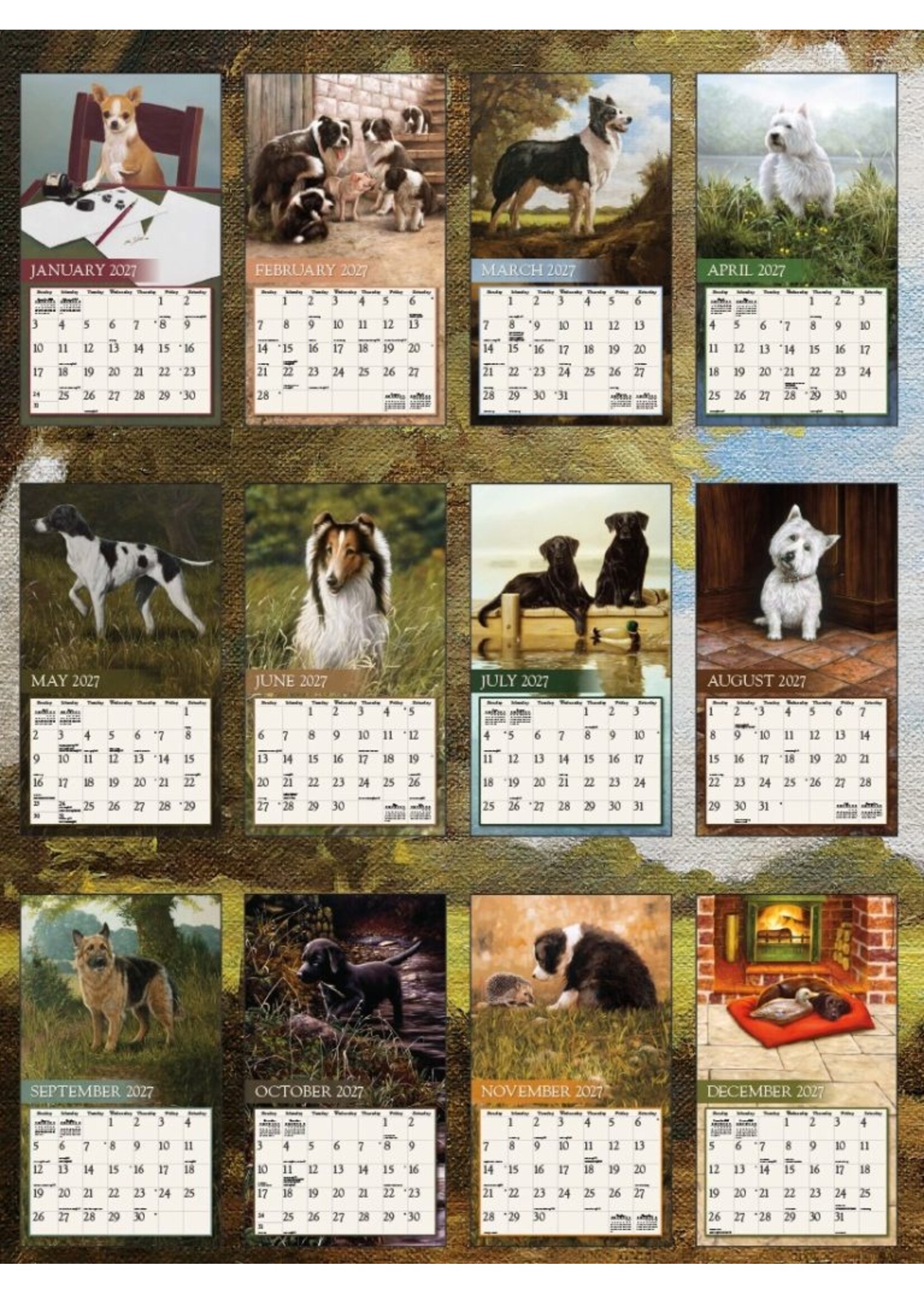 Lang Love of Dogs Lang Calendar 2027