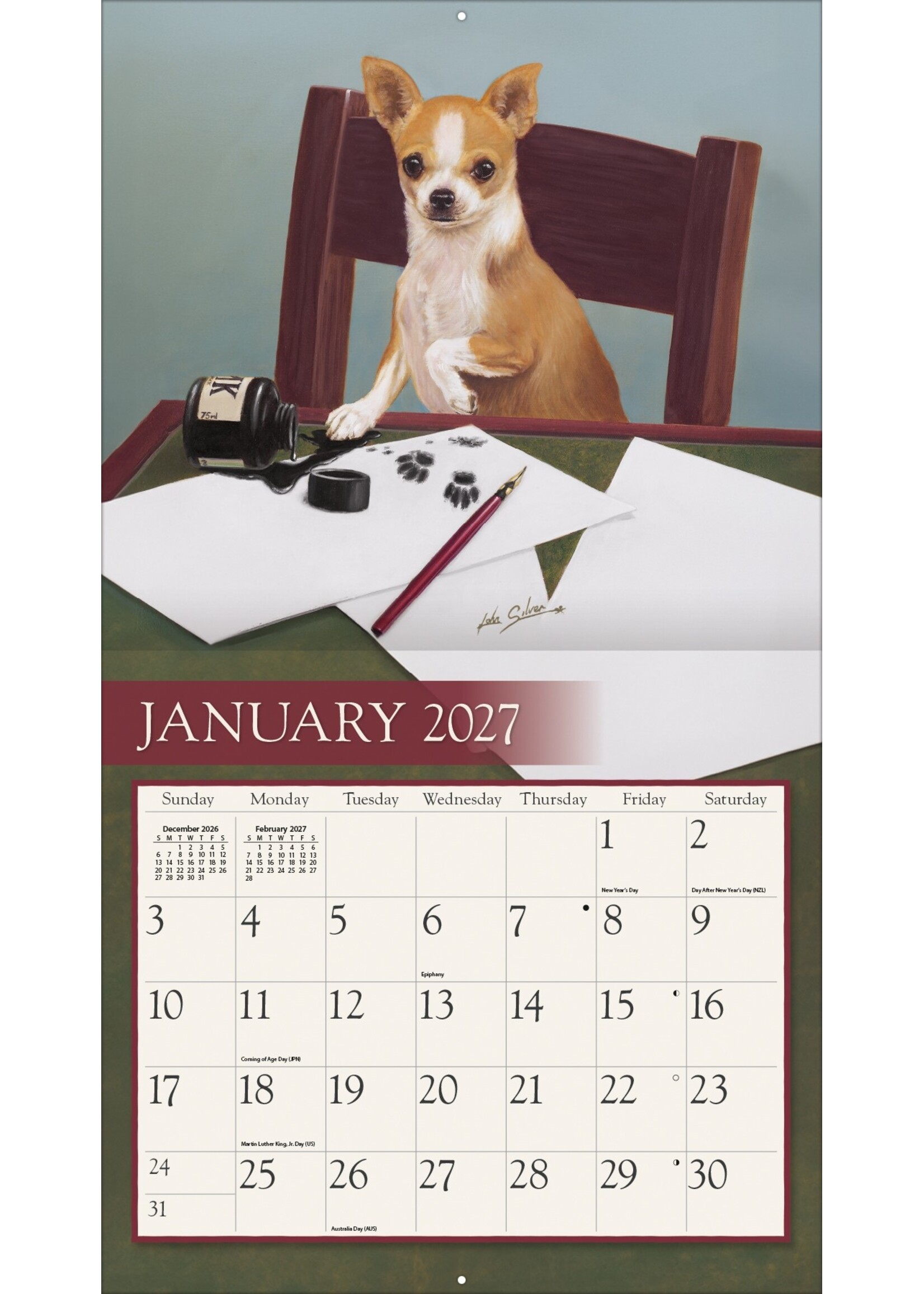 Lang Love of Dogs Lang Calendar 2027