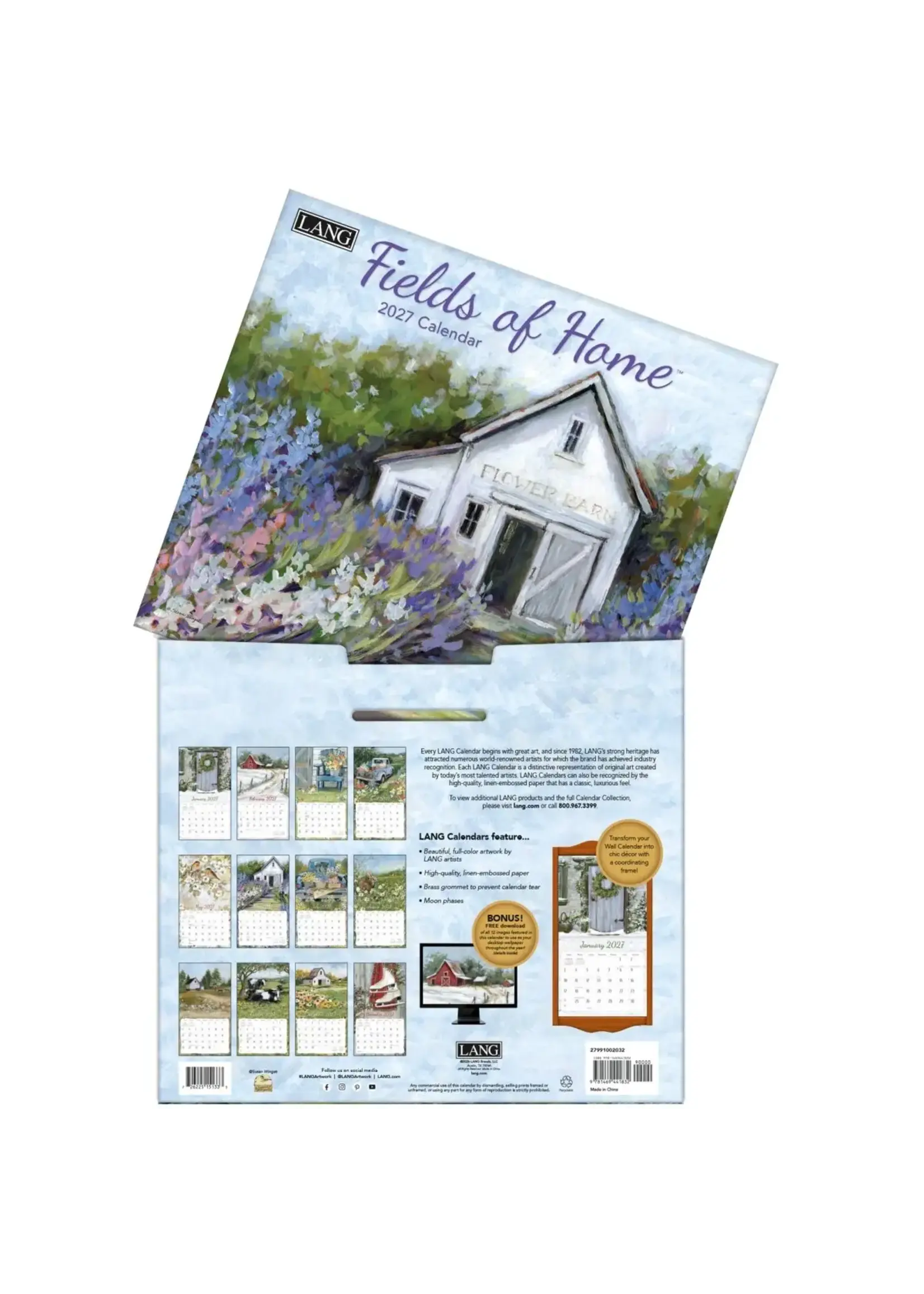 Fields of Home Calendar 2027 Lang