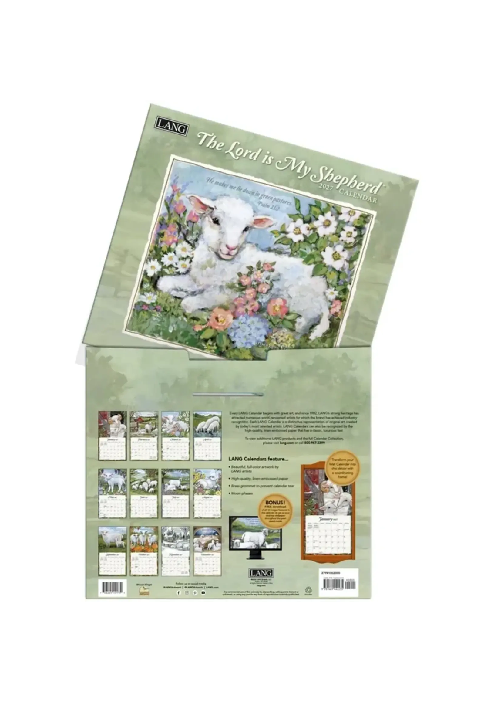 The lord is my Shephard Lang Calendar 2027