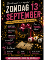 Bingoboekje 13 September