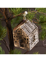 Rustic Rattan House Ornament