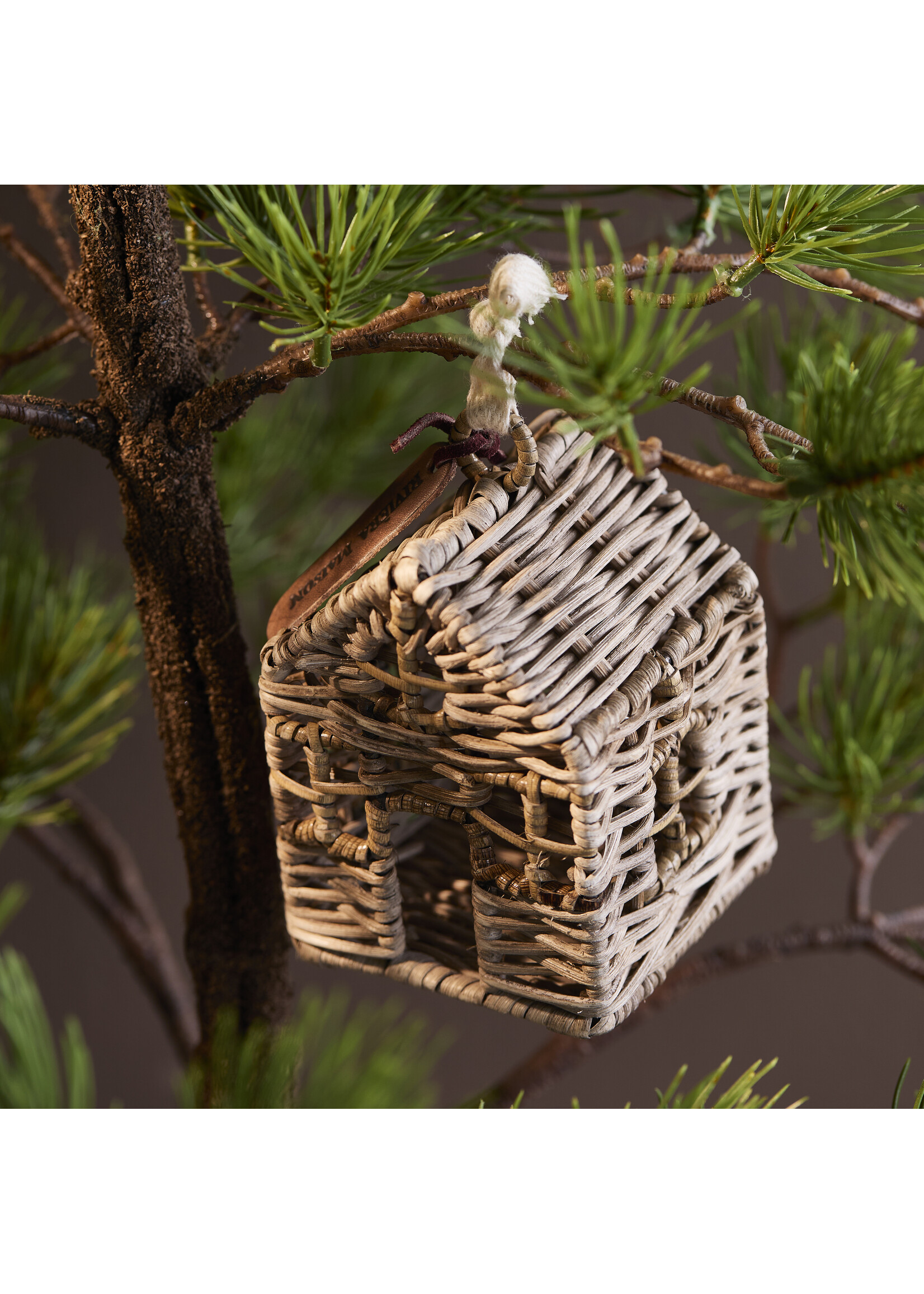 Rustic Rattan House Ornament
