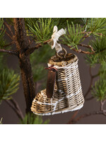 RUSTIC RATTAN SKI BOOT ORNAMENT