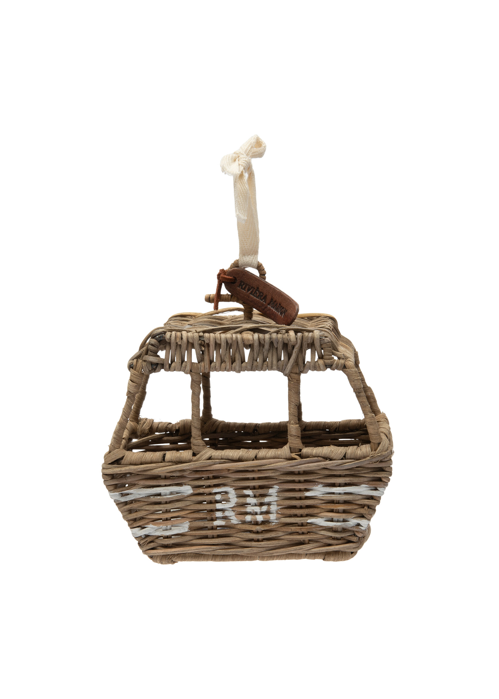 Rustic Rattan Ski Lift Ornament