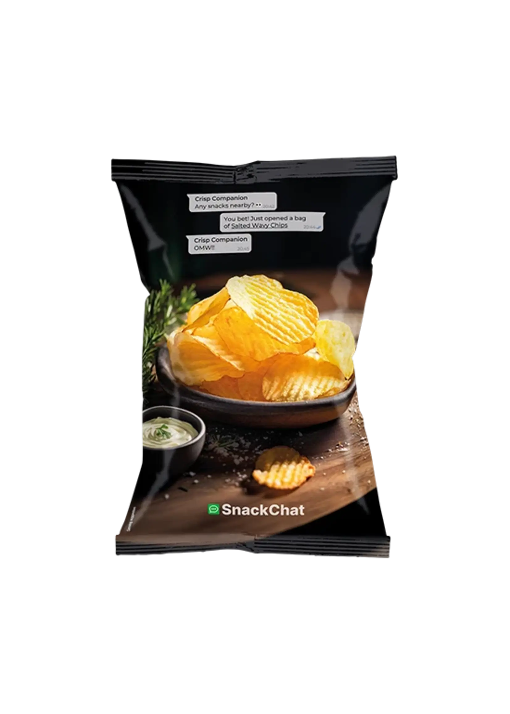SnackChat Ribbelchips Zout
