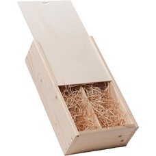 Houten 2 Vaks Geschenkkist